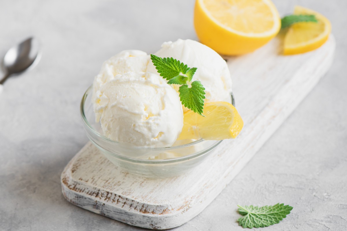 lemon ice cream