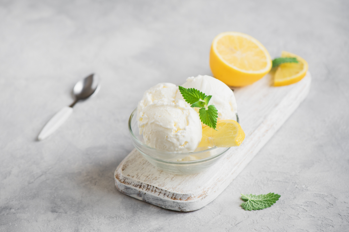 lemon ice cream