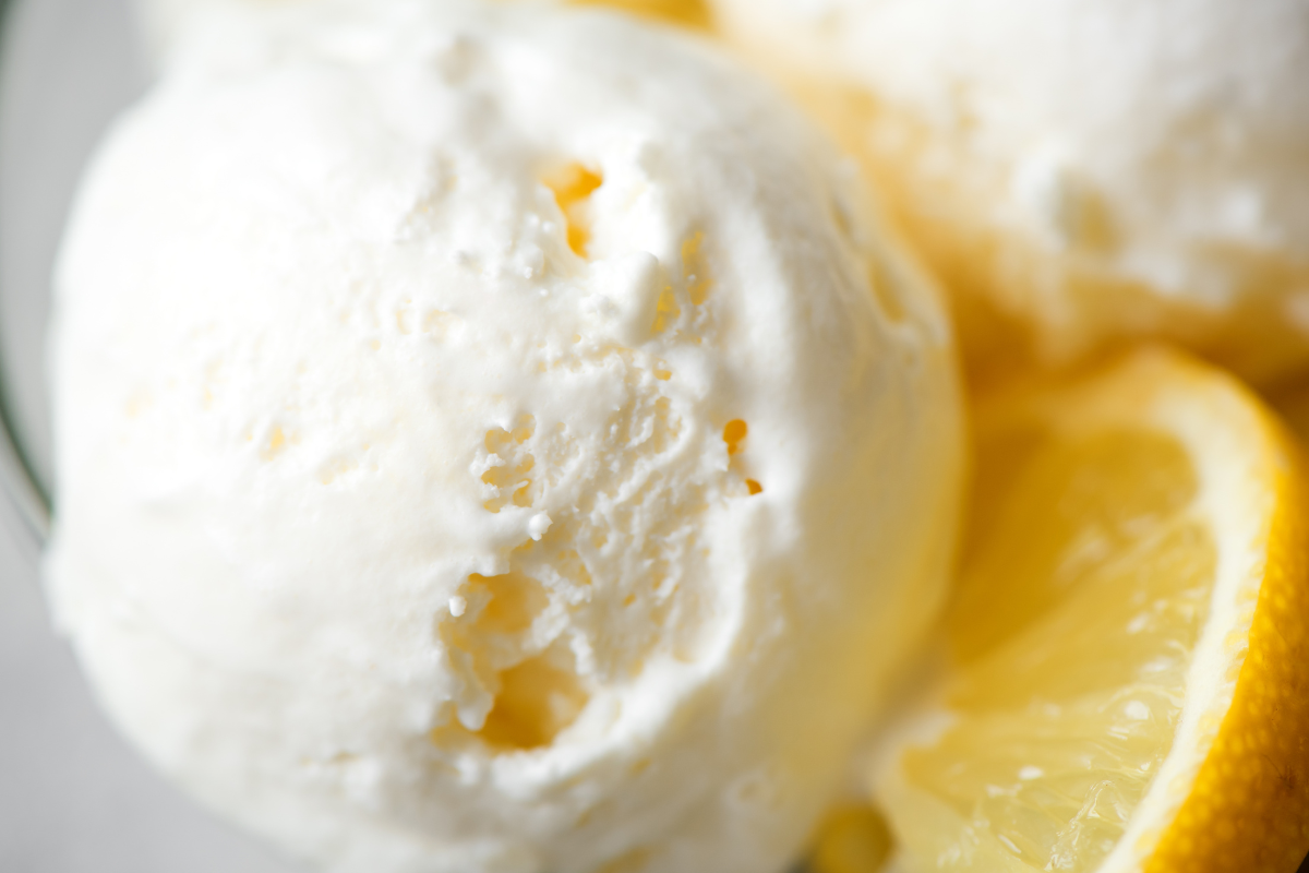 lemon ice cream