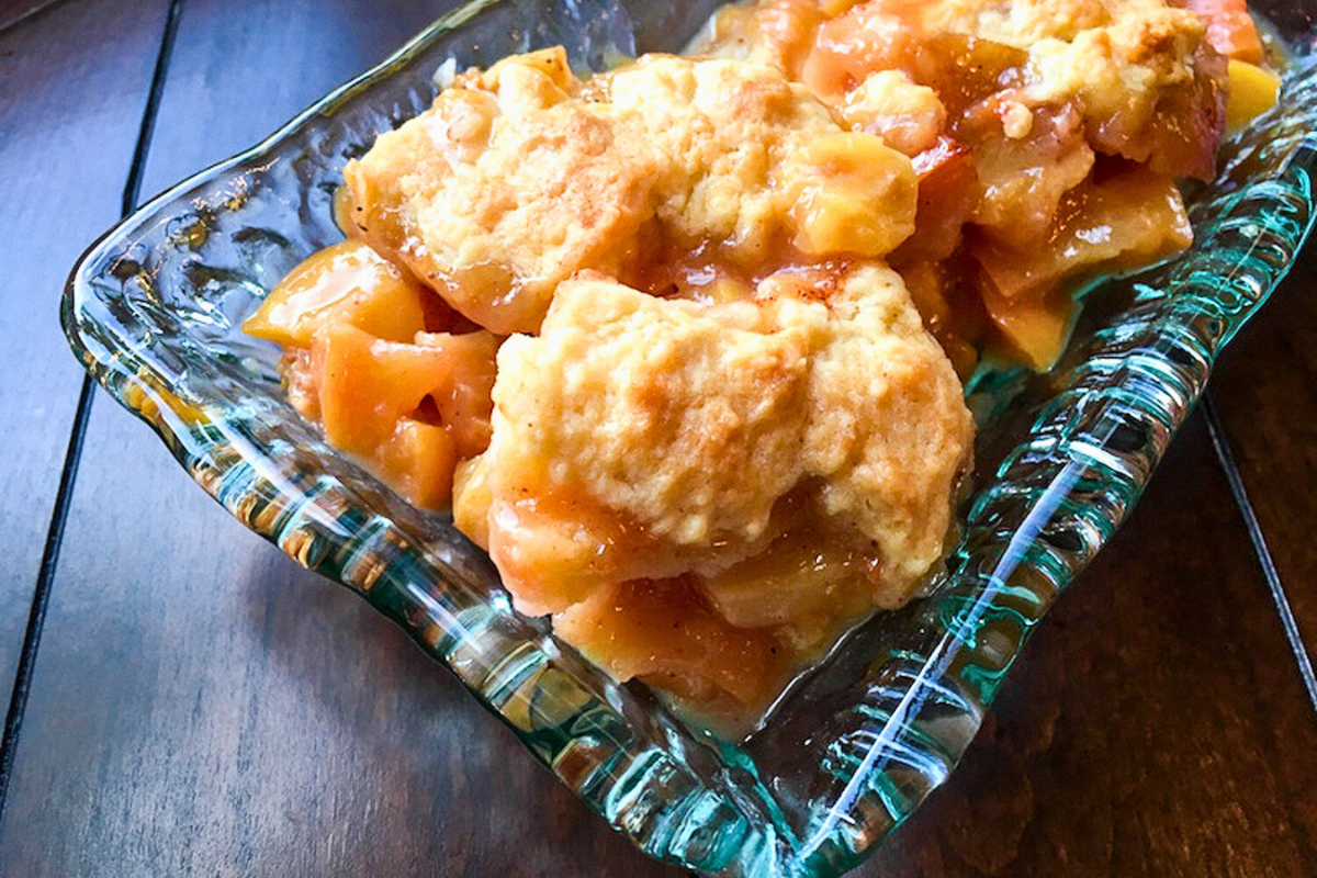 peach cobbler
