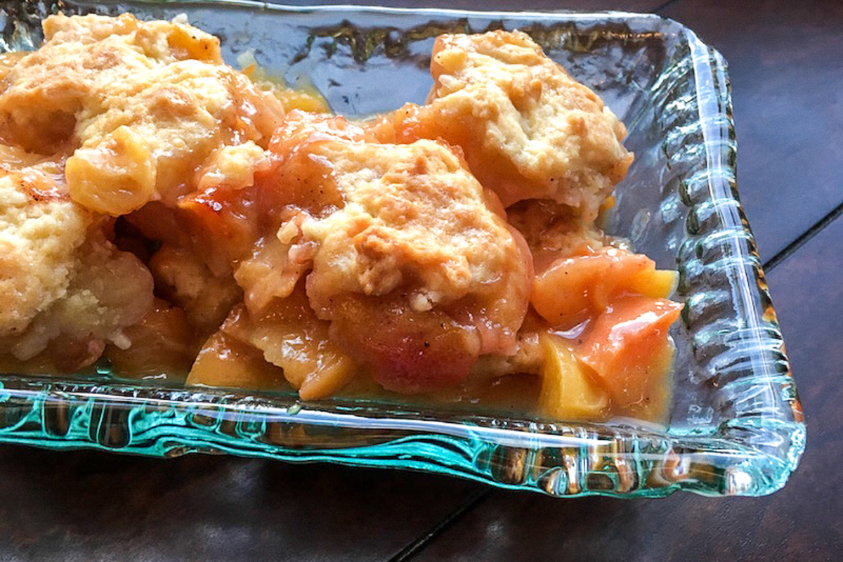 peach cobbler