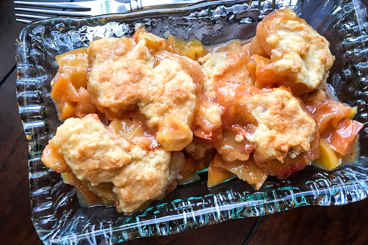 peach cobbler