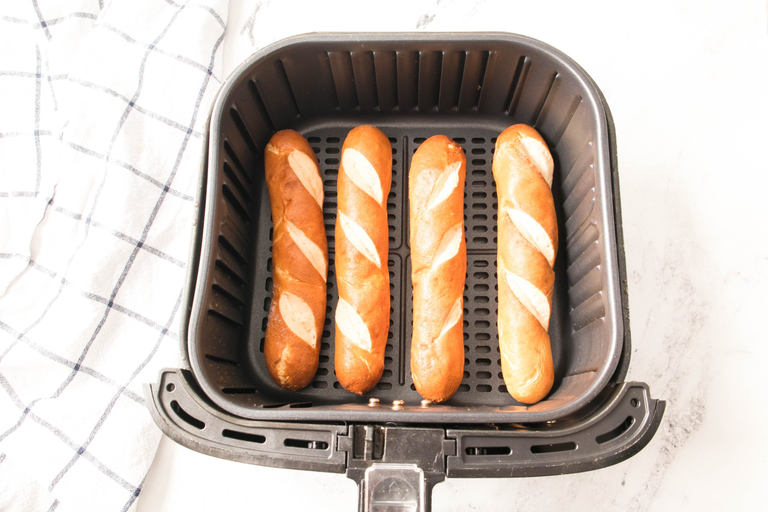 pretzel rolls in the air fryer