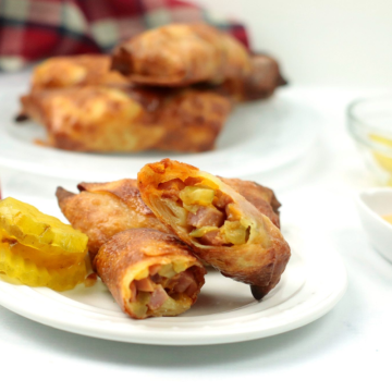 Ham and Cheese Egg Roll