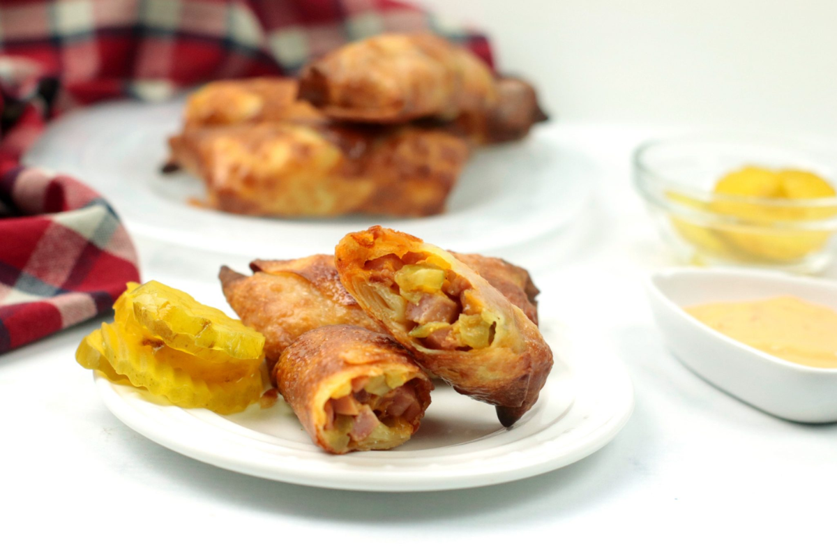 Ham and Cheese Egg Roll