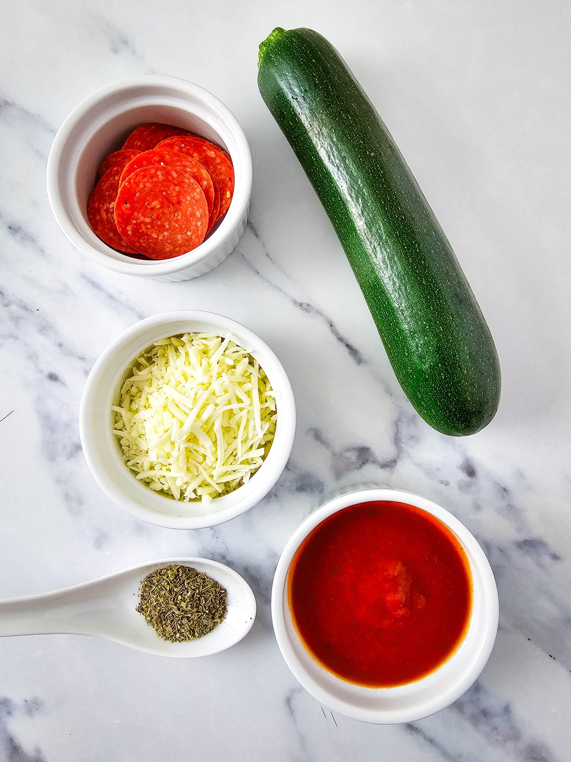 ingredients in Zucchini Pizza Bites