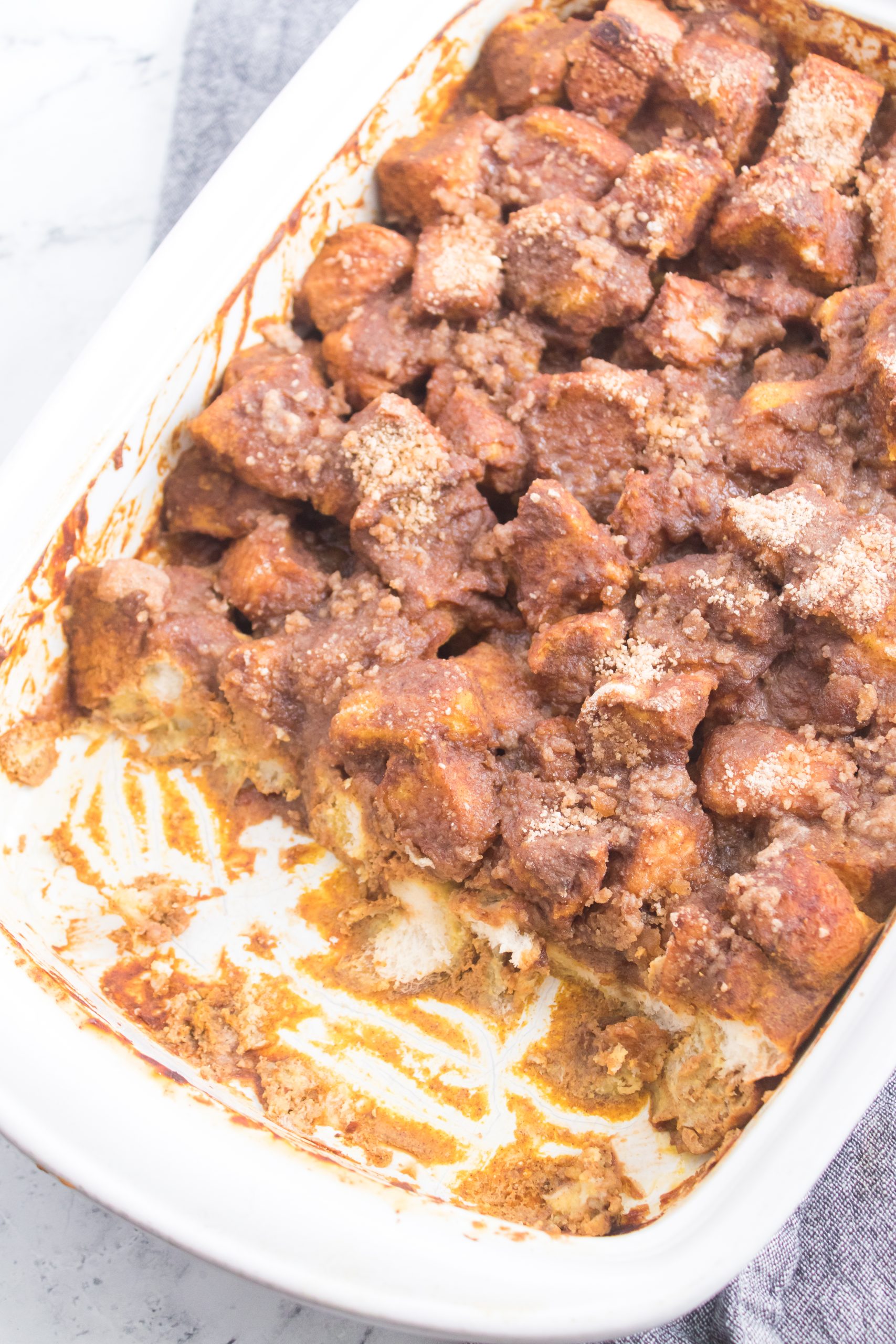 Pumpkin French Toast Bake