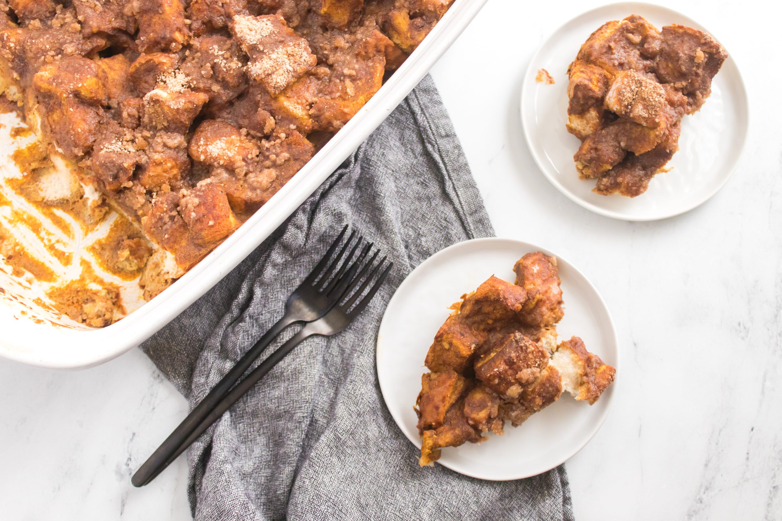 Pumpkin French Toast Bake
