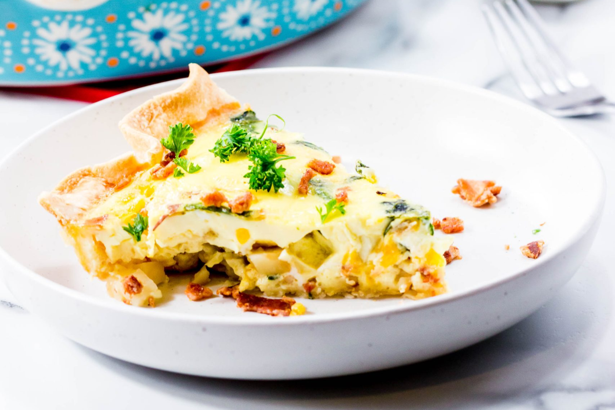 Spinach and Cheese Quiche