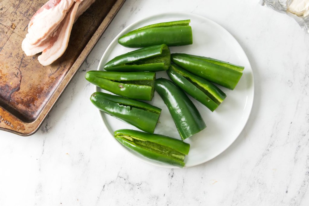 cut all of the peppers