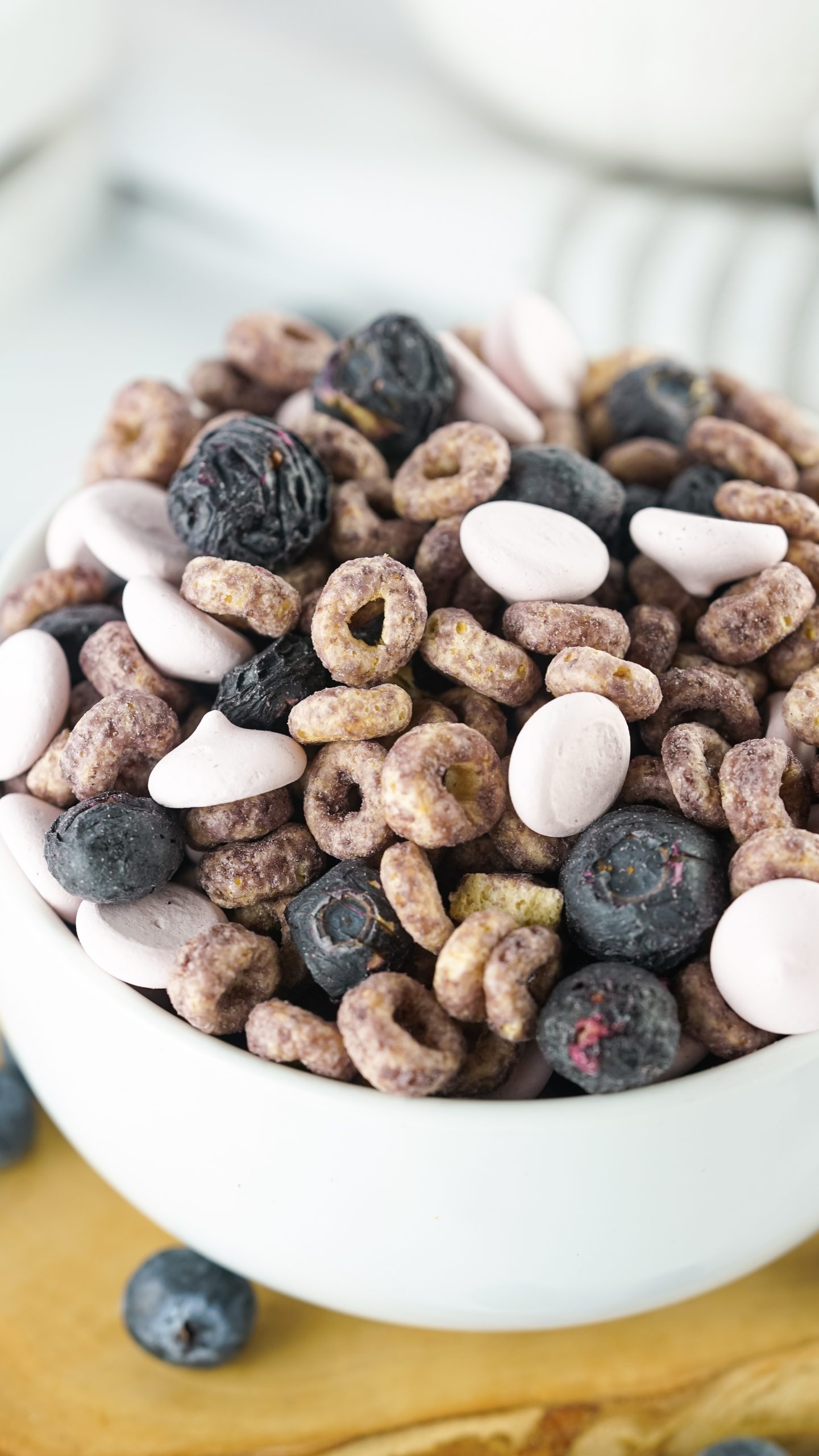 baby snack mix in a bowl