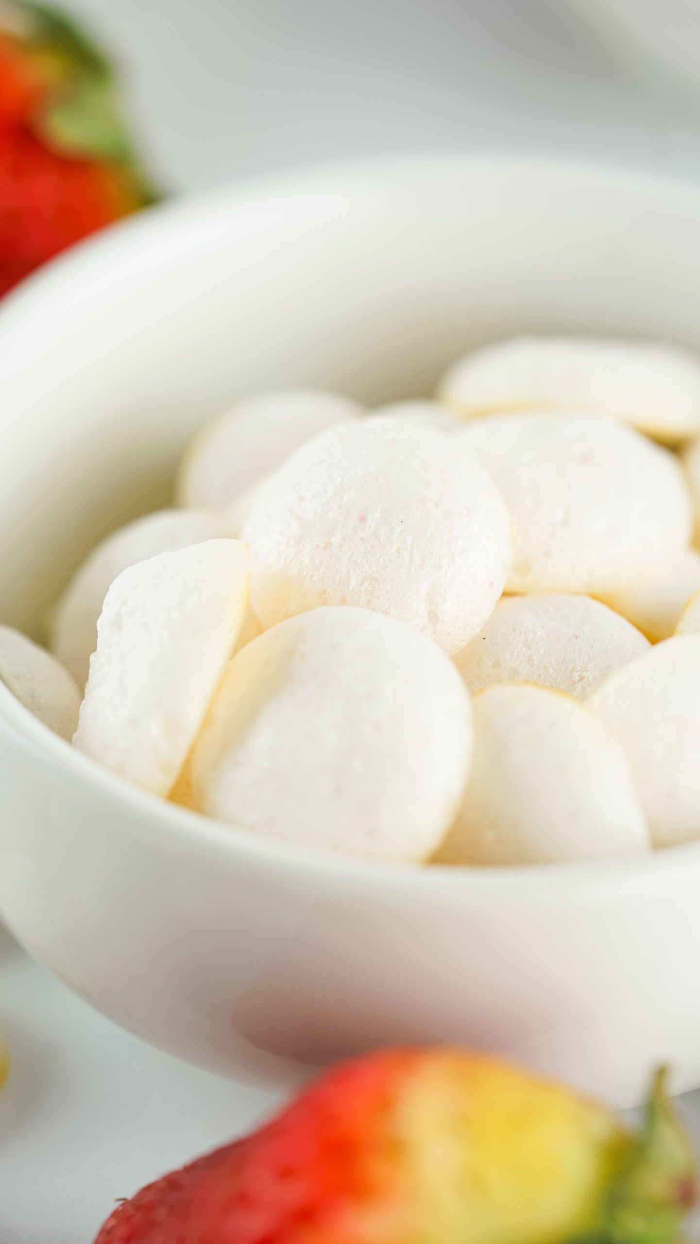 yogurt melts in a white bowl