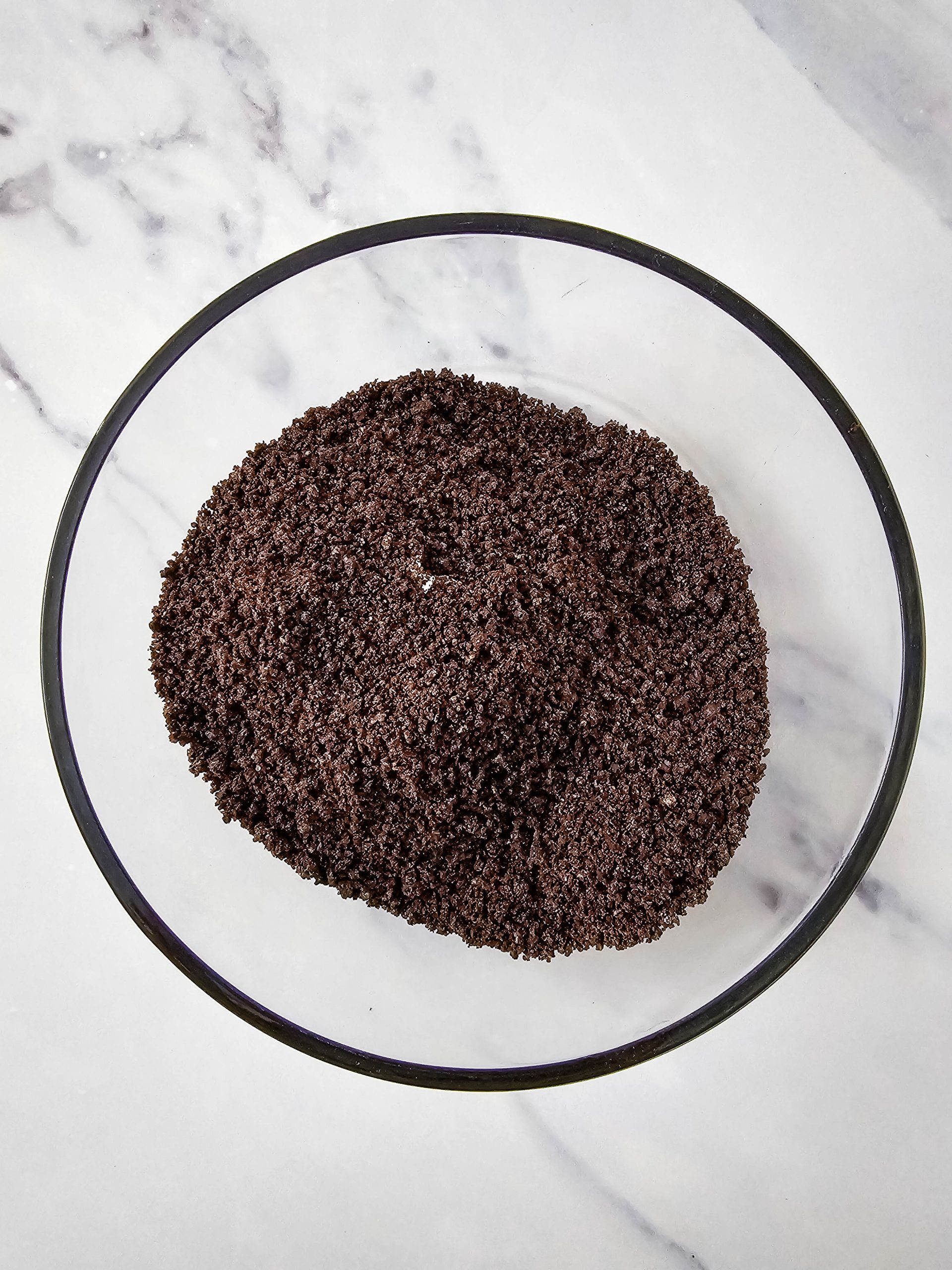 oreo crumbs in a bowl