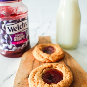 peanut butter and jelly cookies