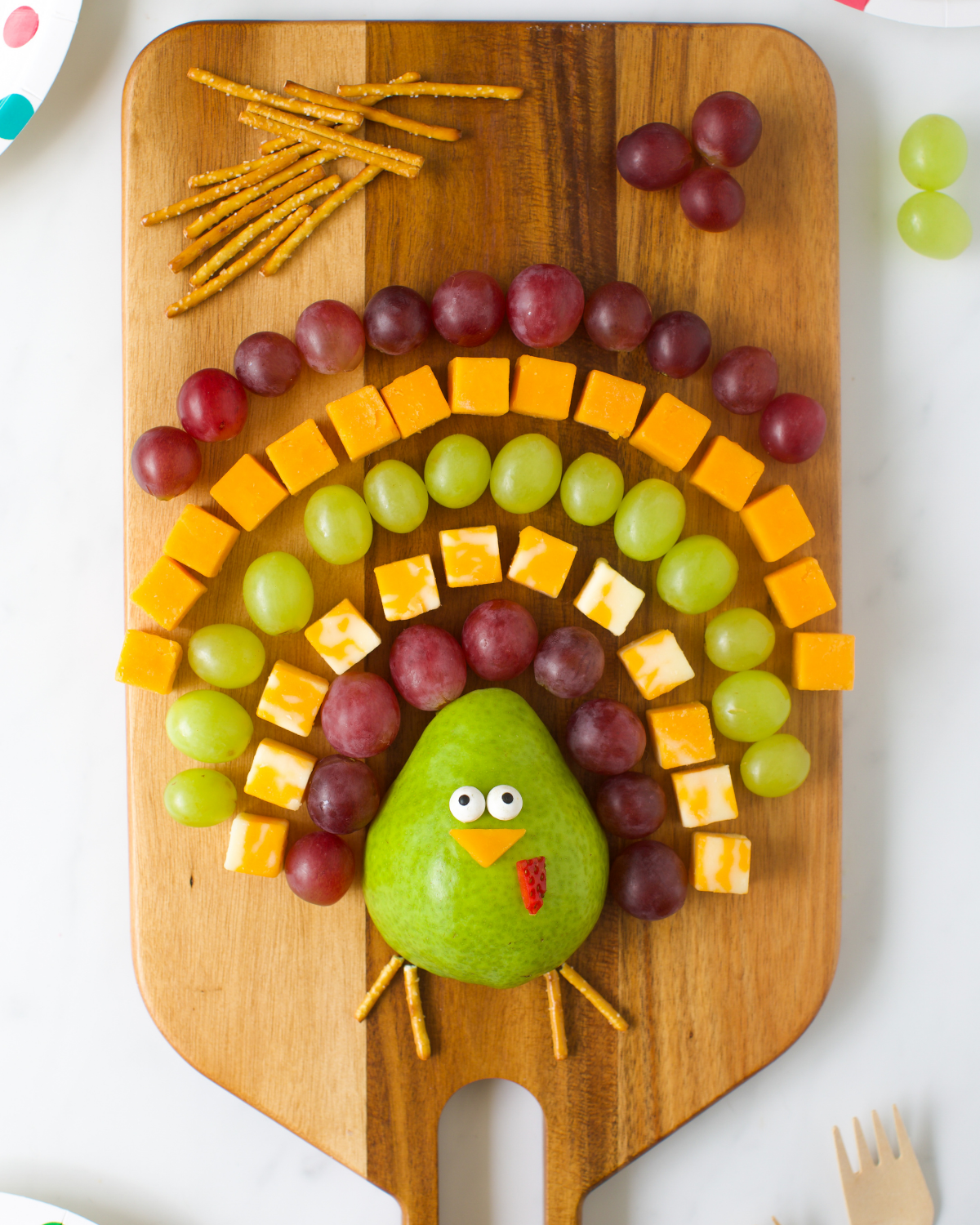 turkey fruit platter