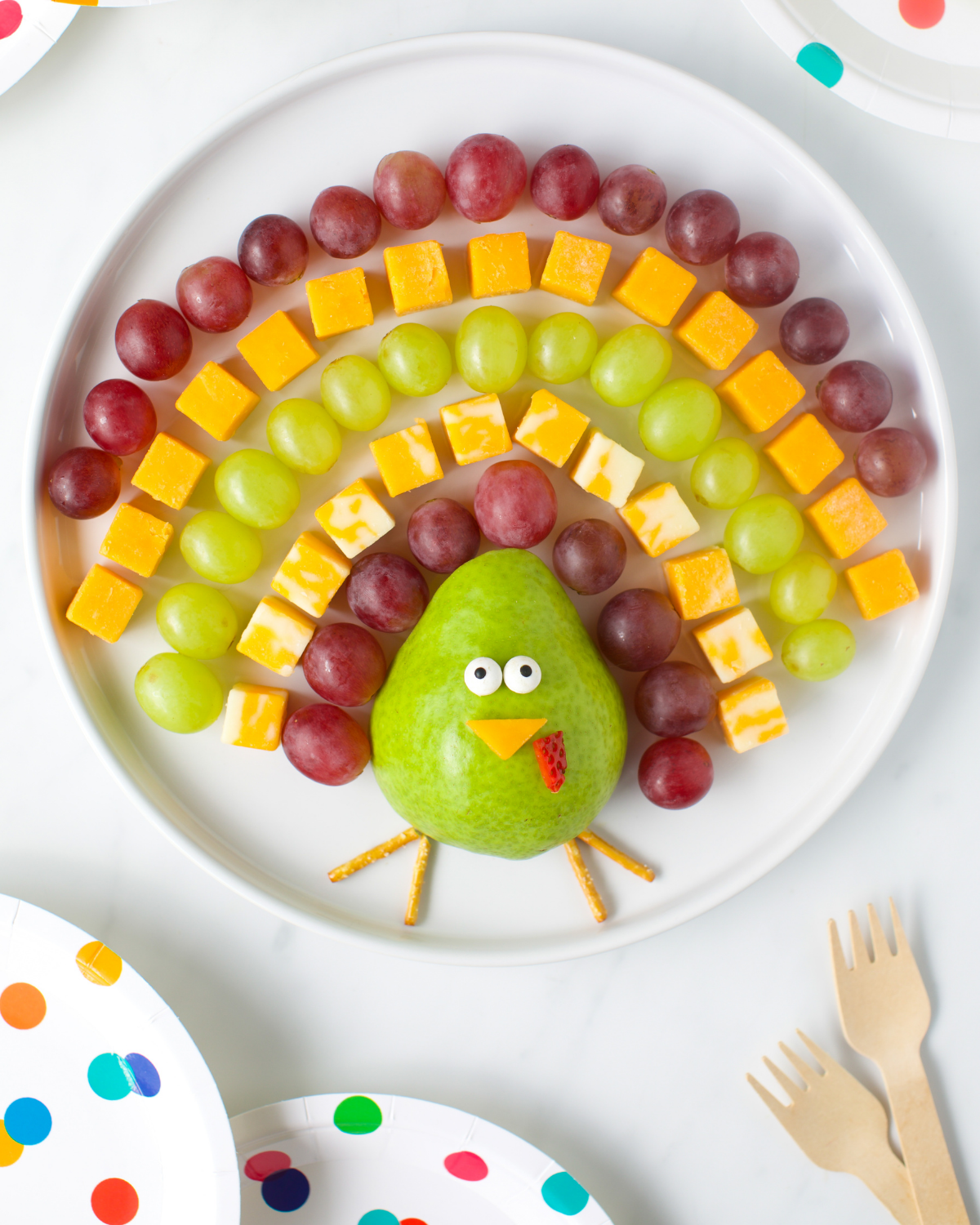 turkey fruit platter