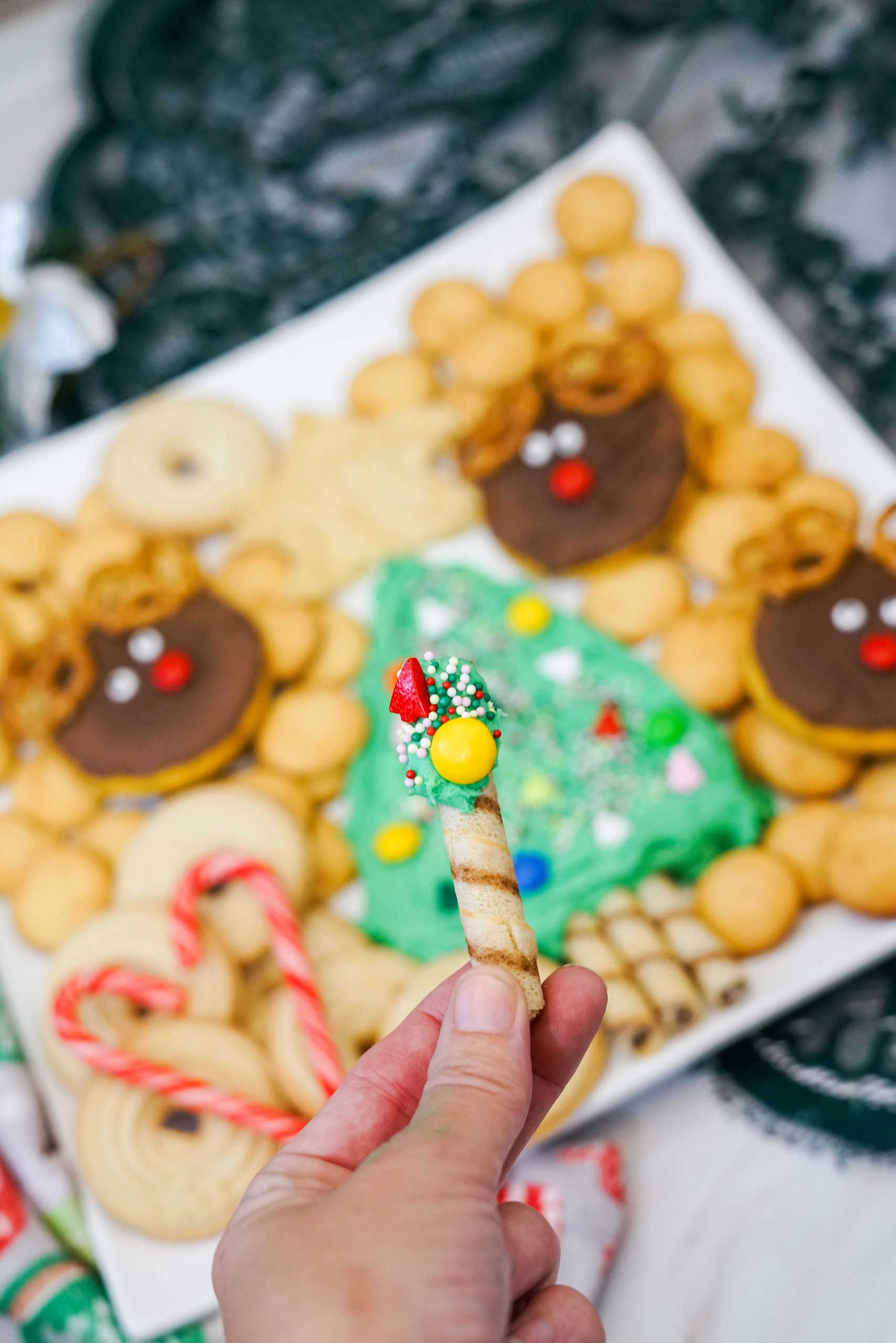 Christmas tree frosting board
