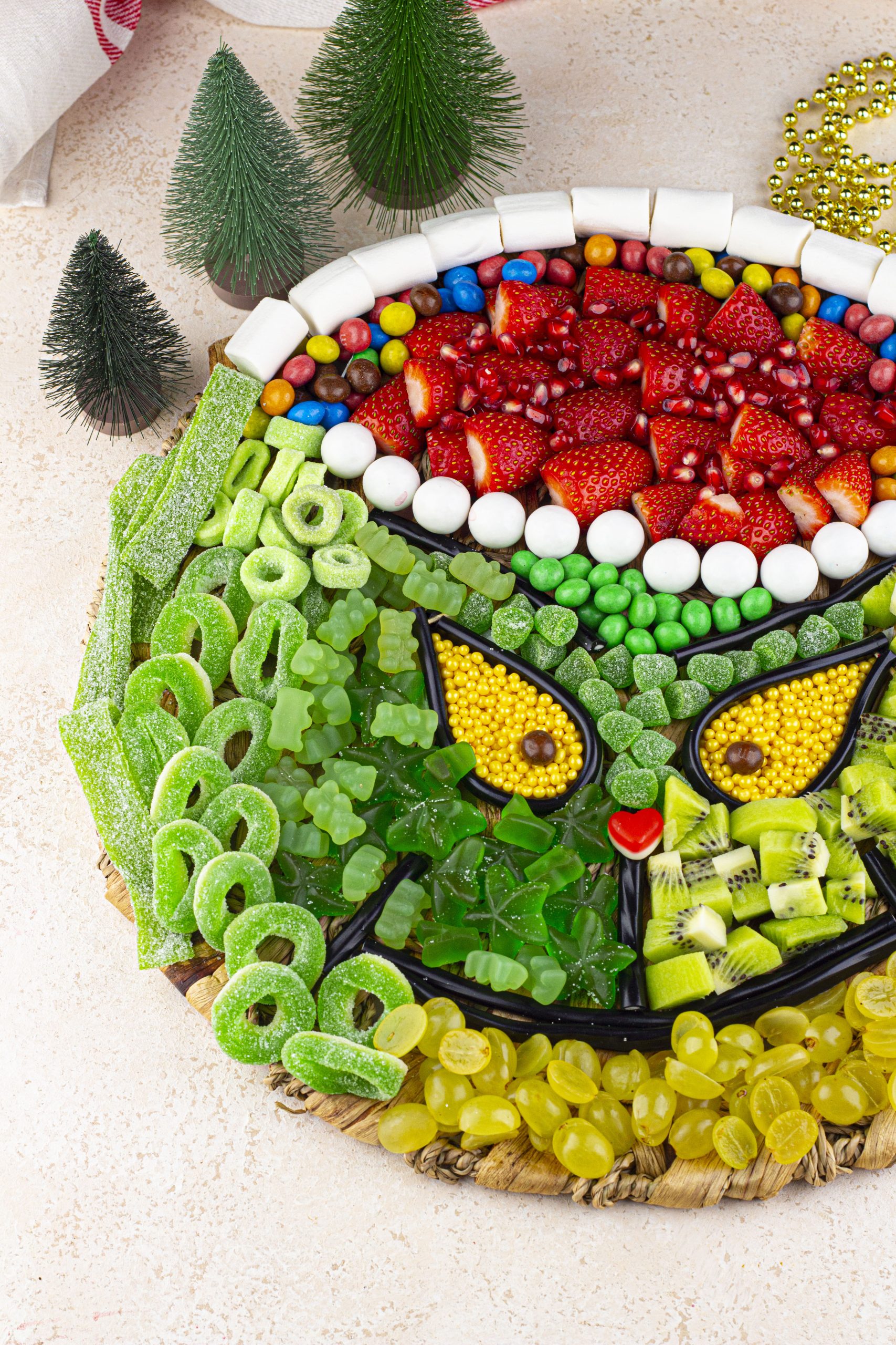 Grinch Charcuterie Board