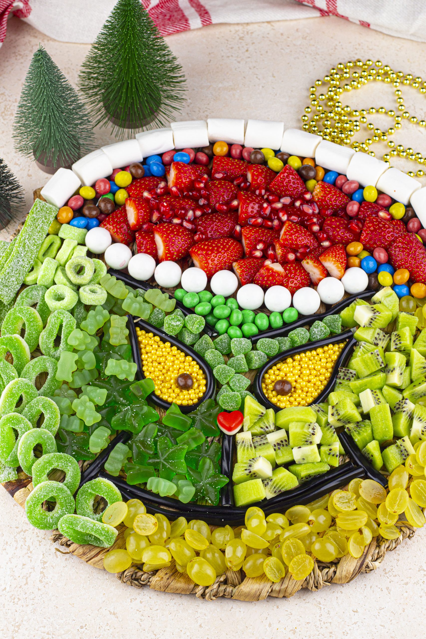 Grinch Charcuterie Board