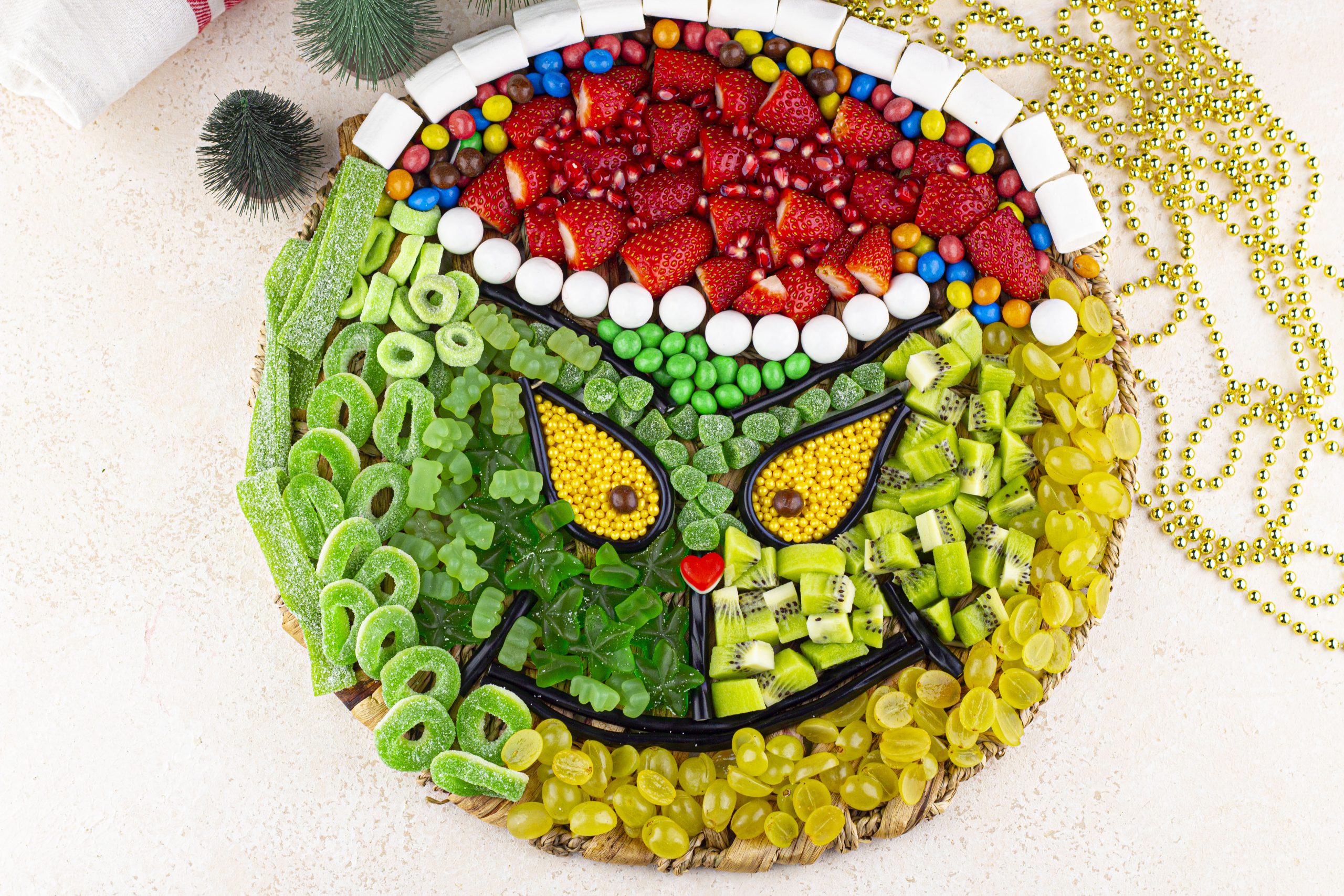 Grinch Charcuterie Board