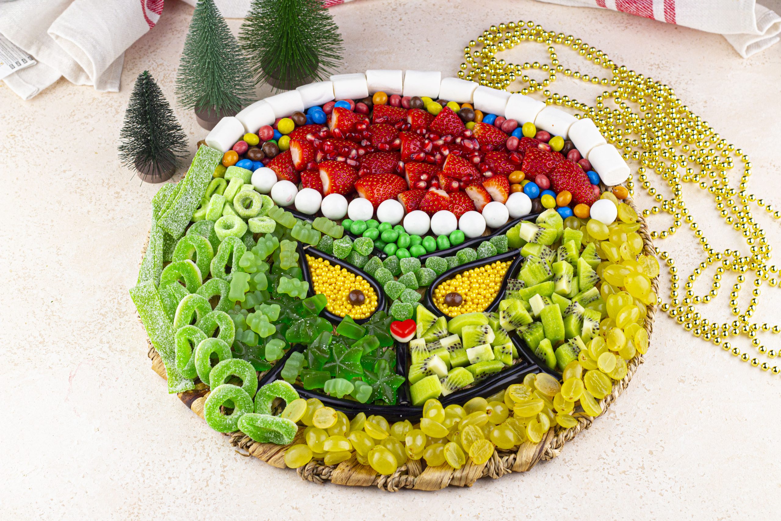 Grinch Charcuterie Board