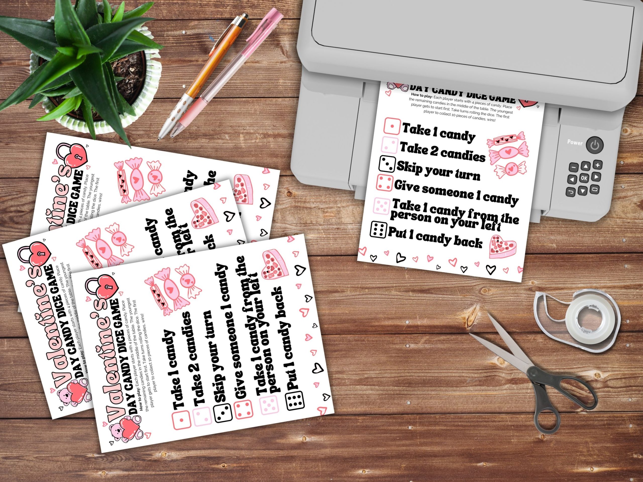 valentines day dice game