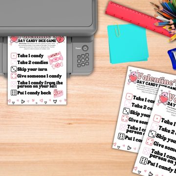 valentines day dice game