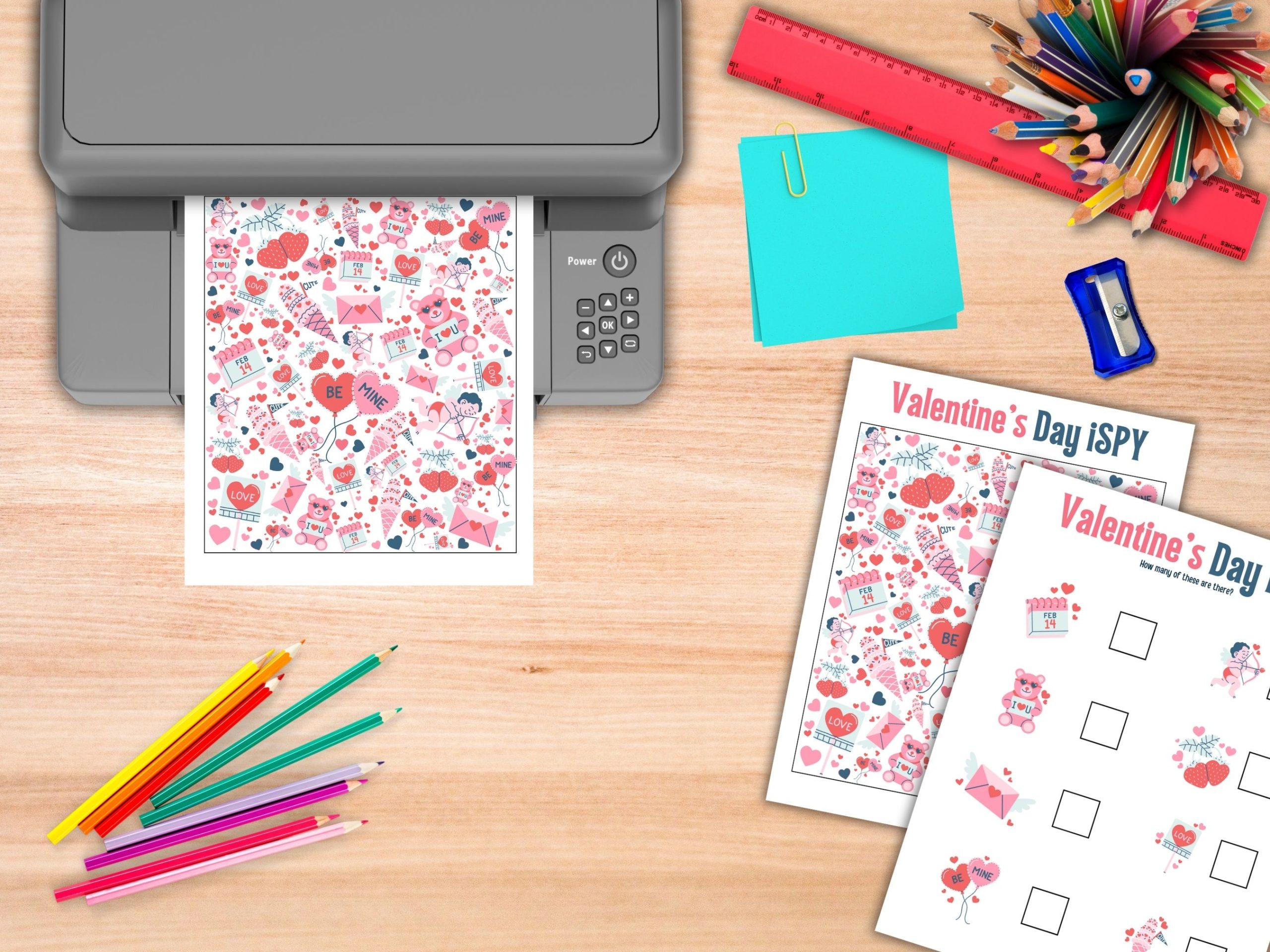 Valentines day I spy game