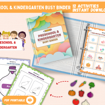 Preschool & Kindergarten Busy Binder Printable