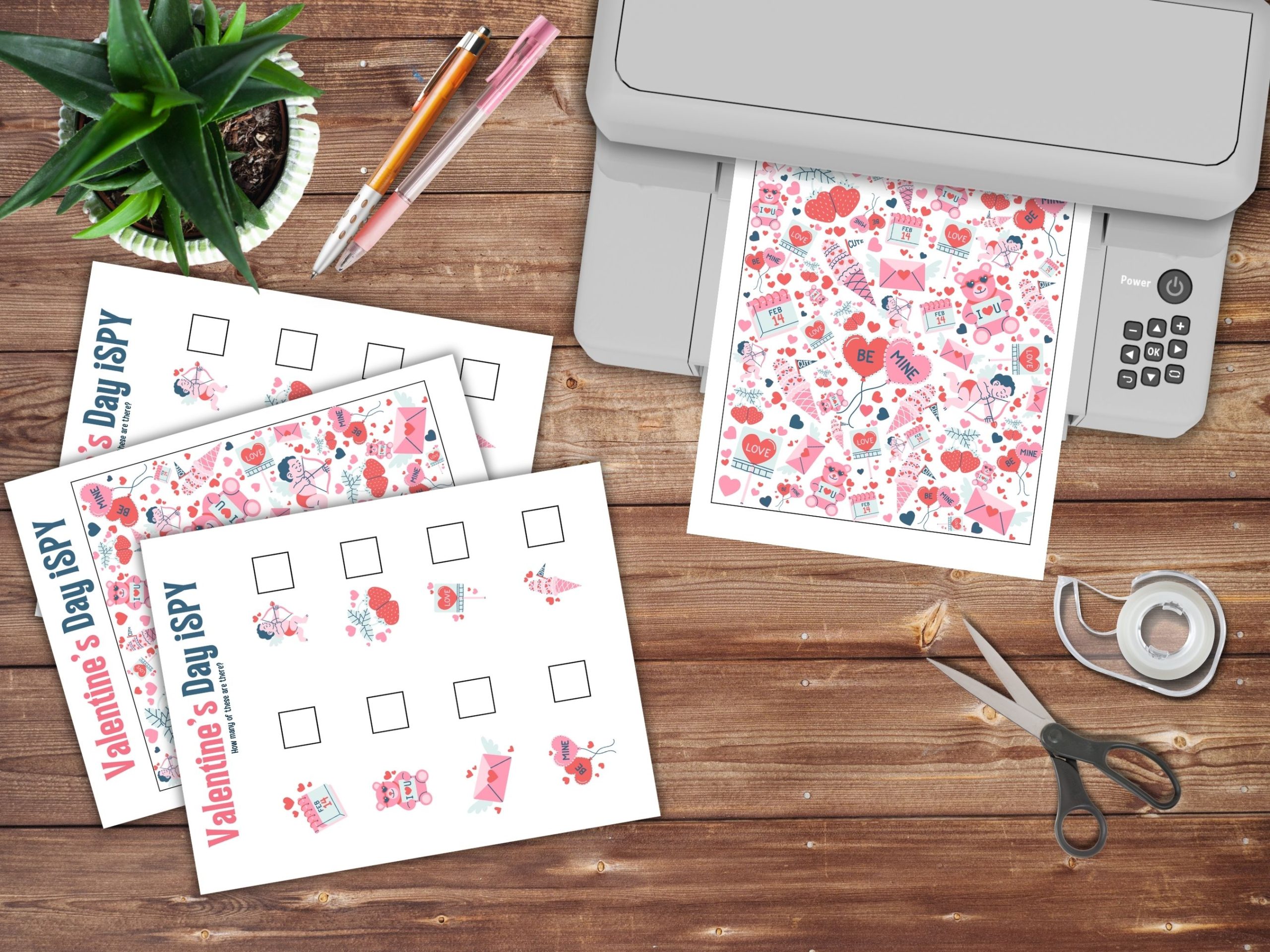 valentines day I spy game