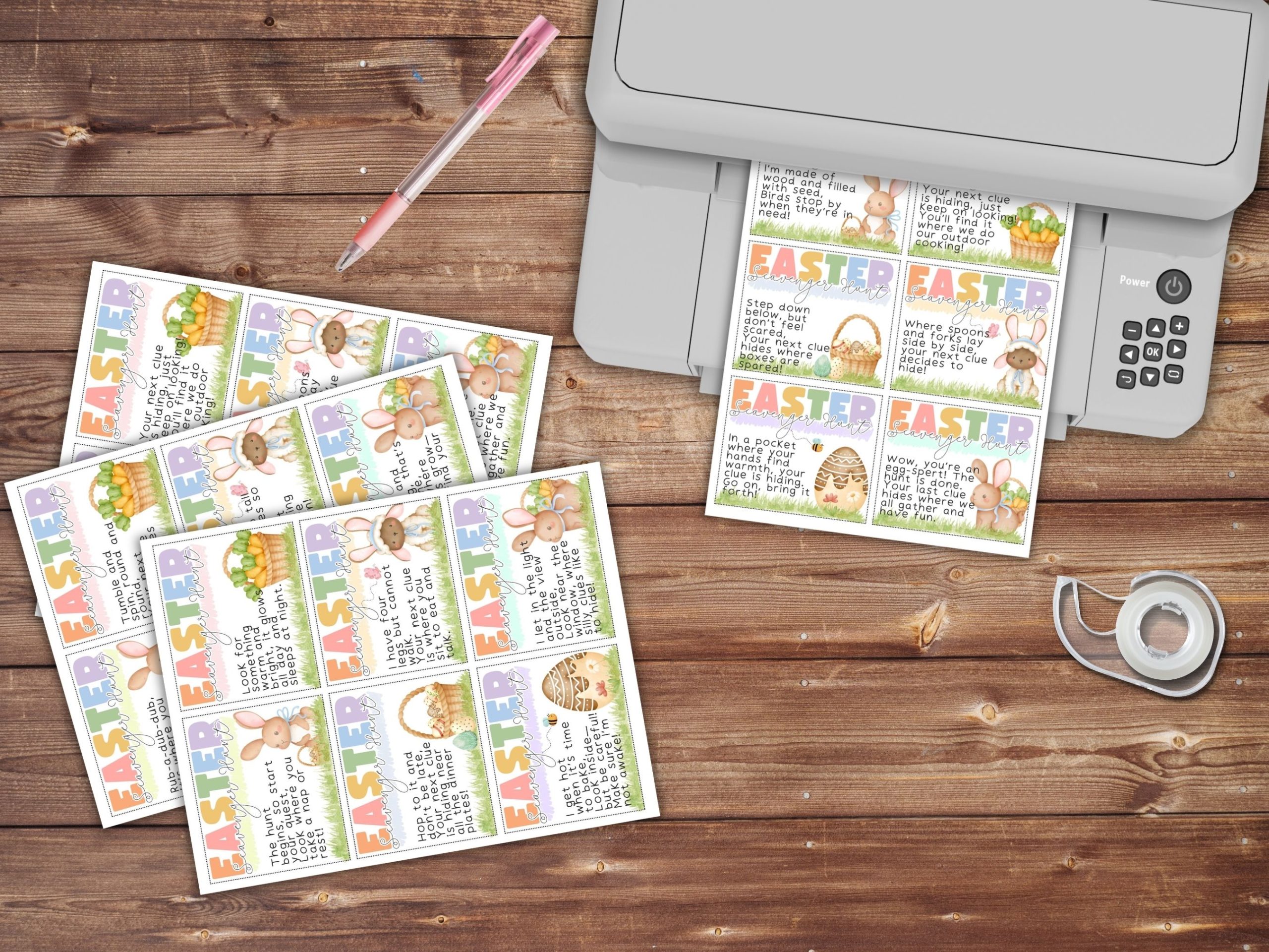 indoor/outdoor easter scavenger hunt