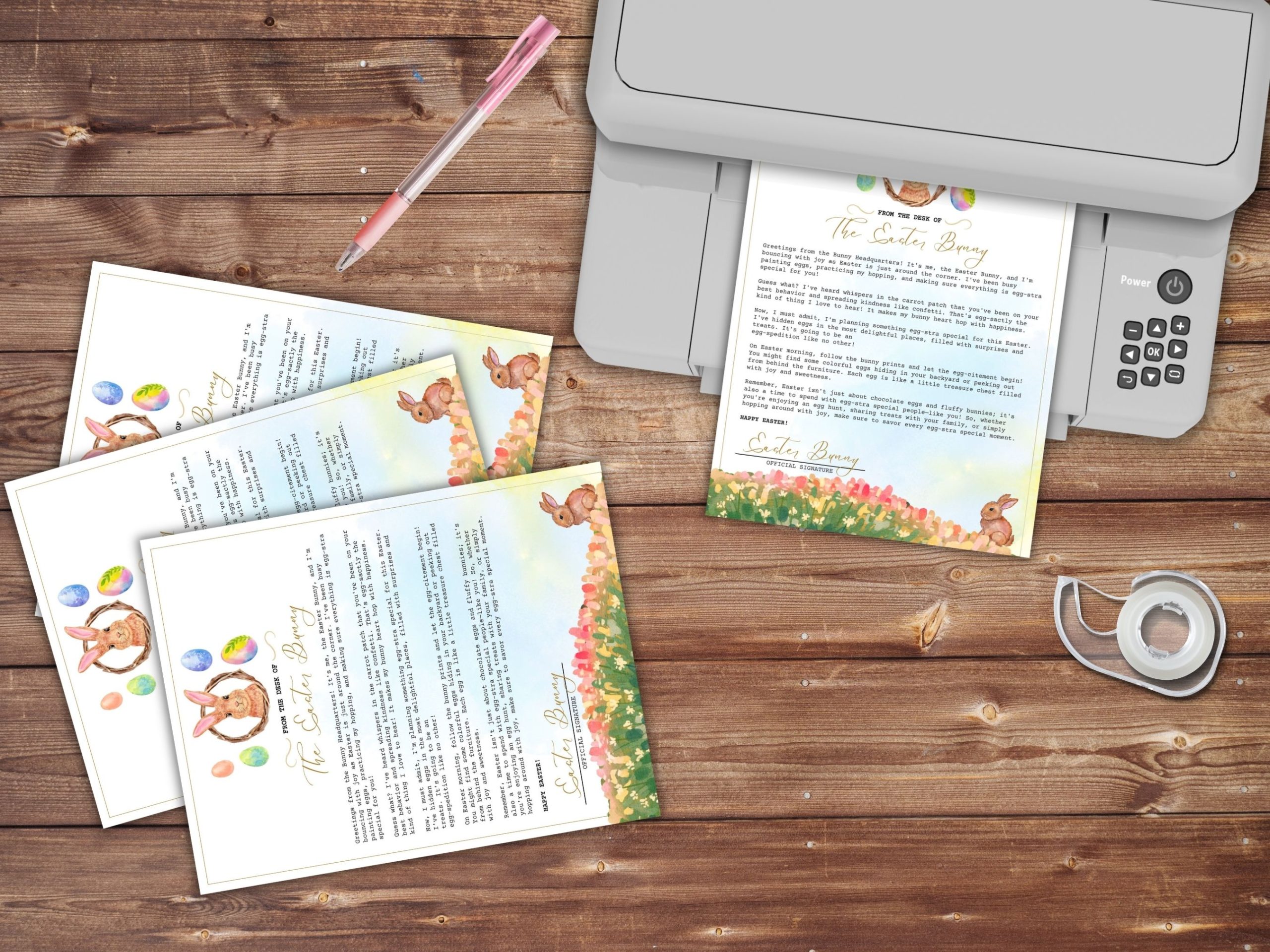 easter bunny letter