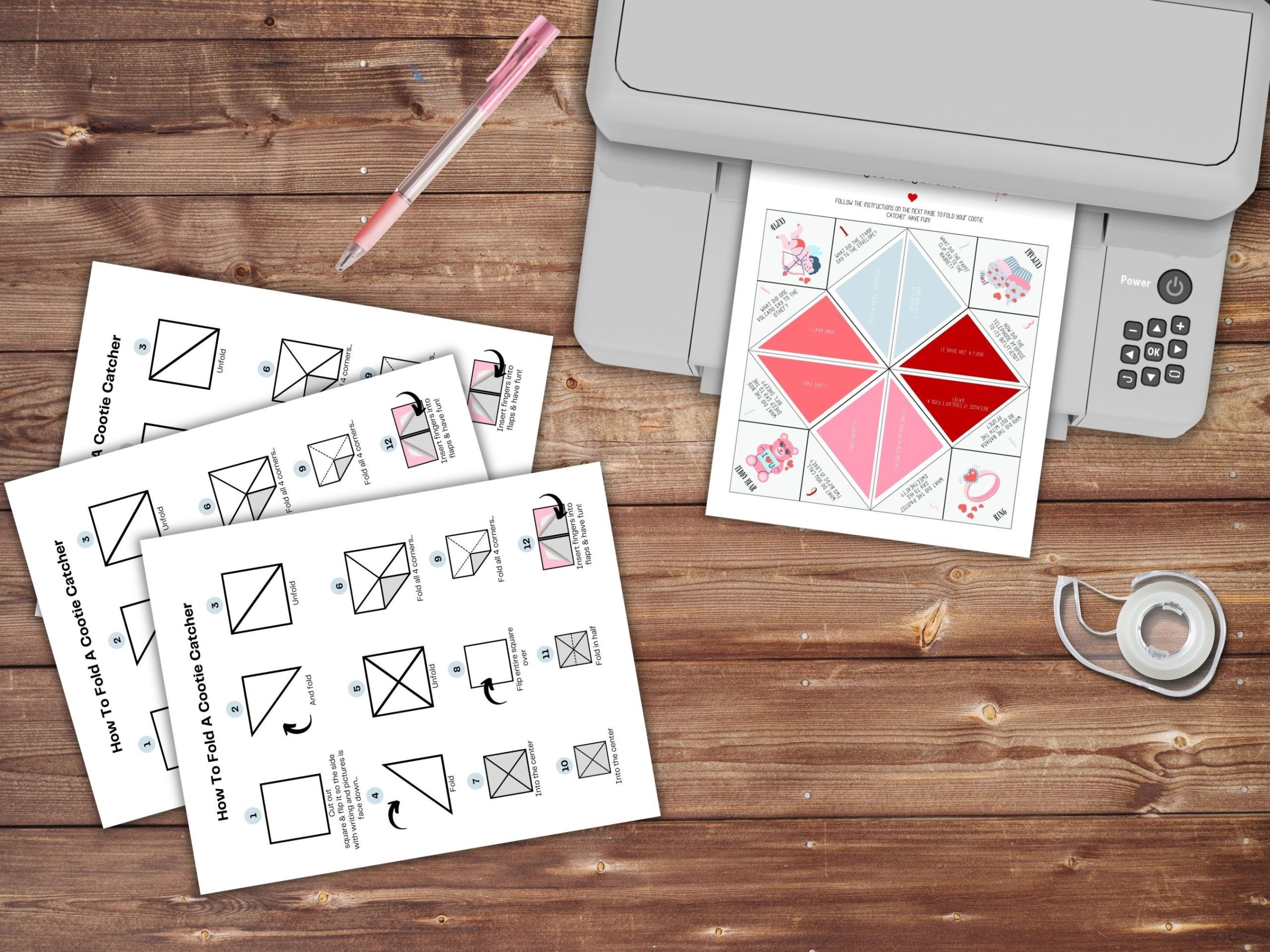 valentines day cootie catcher