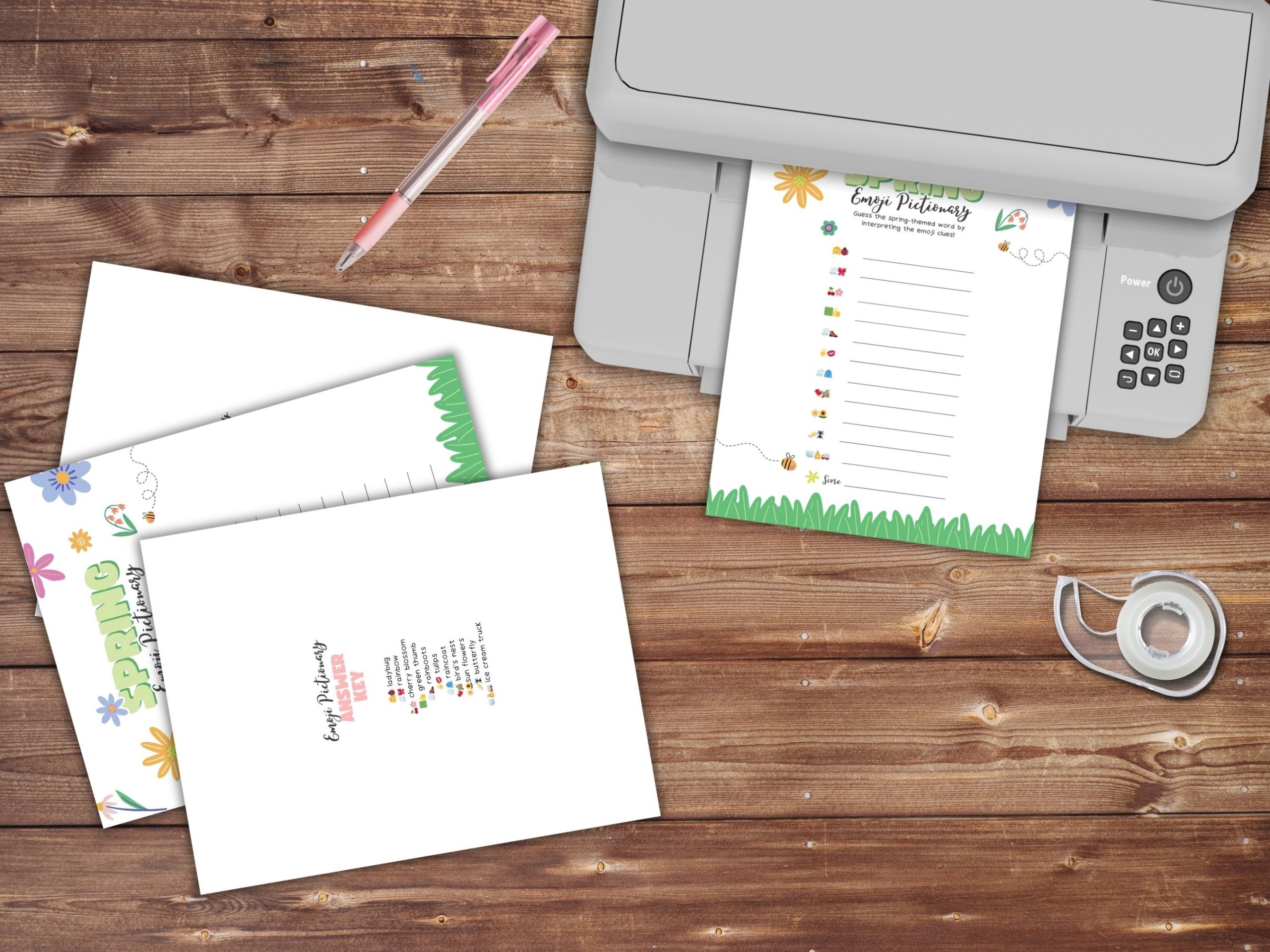 spring emoji pictionary