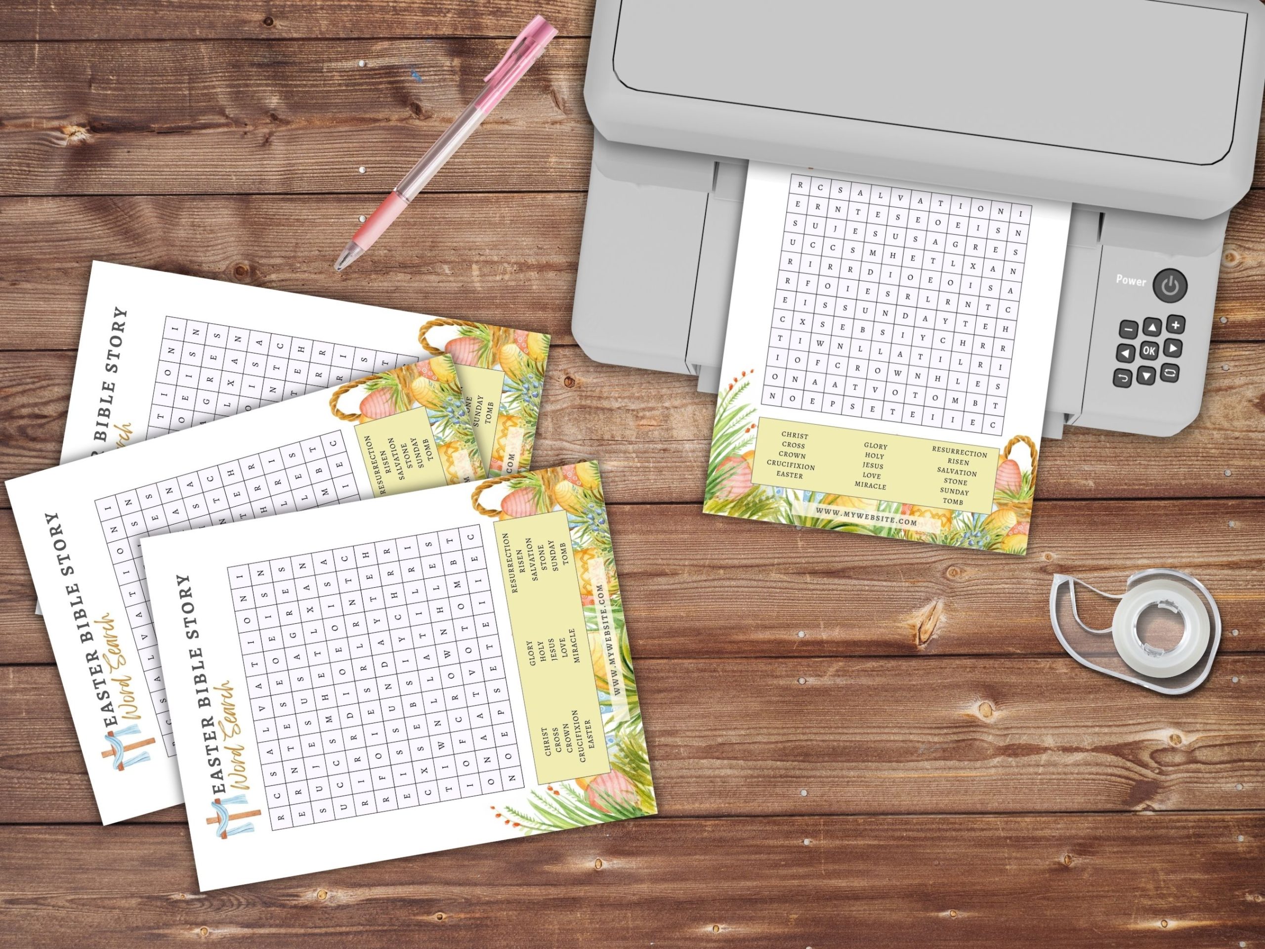 easter bible story word search