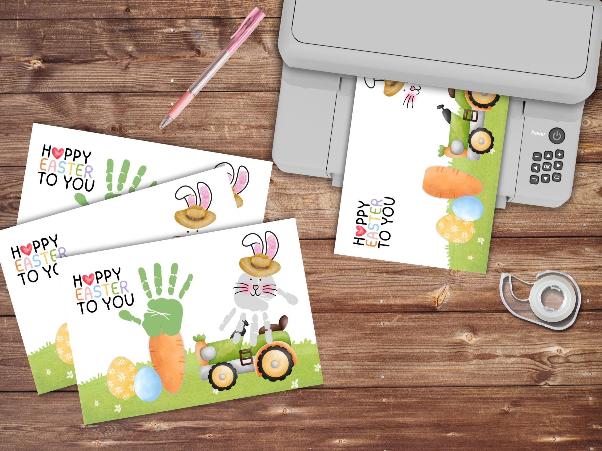 farmer easter hand print