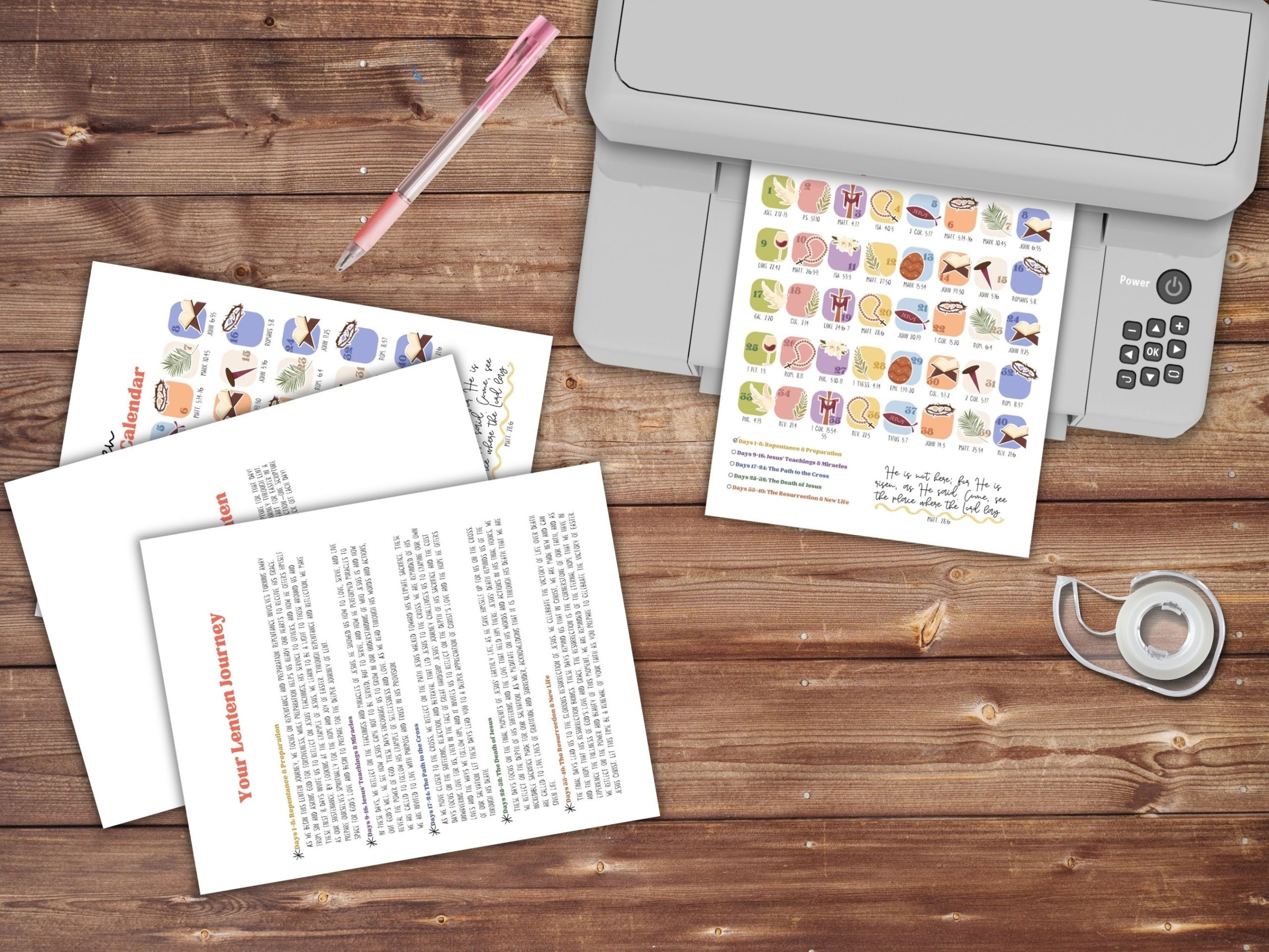 lenen scripture calander