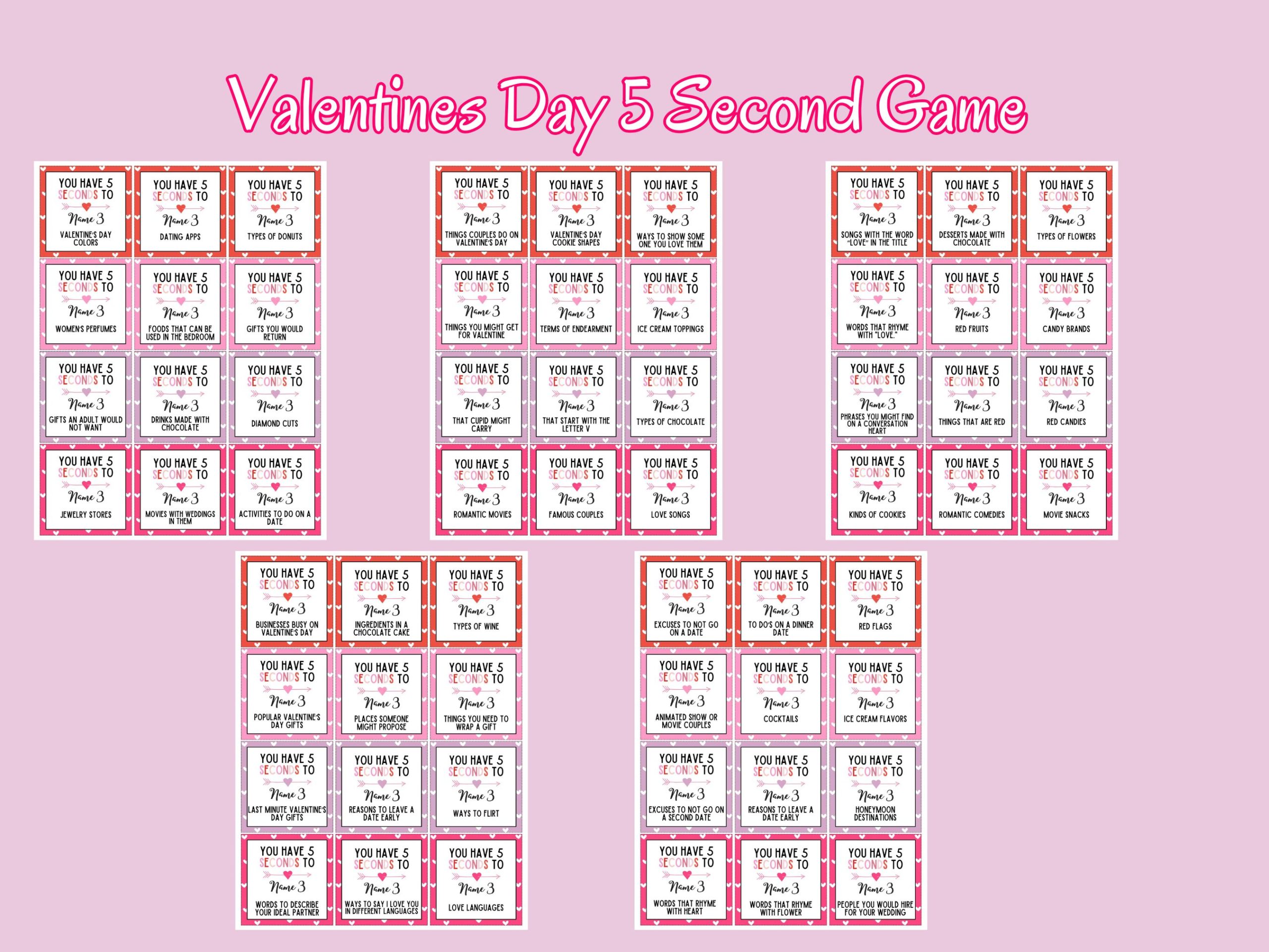 valentines day 5 second game