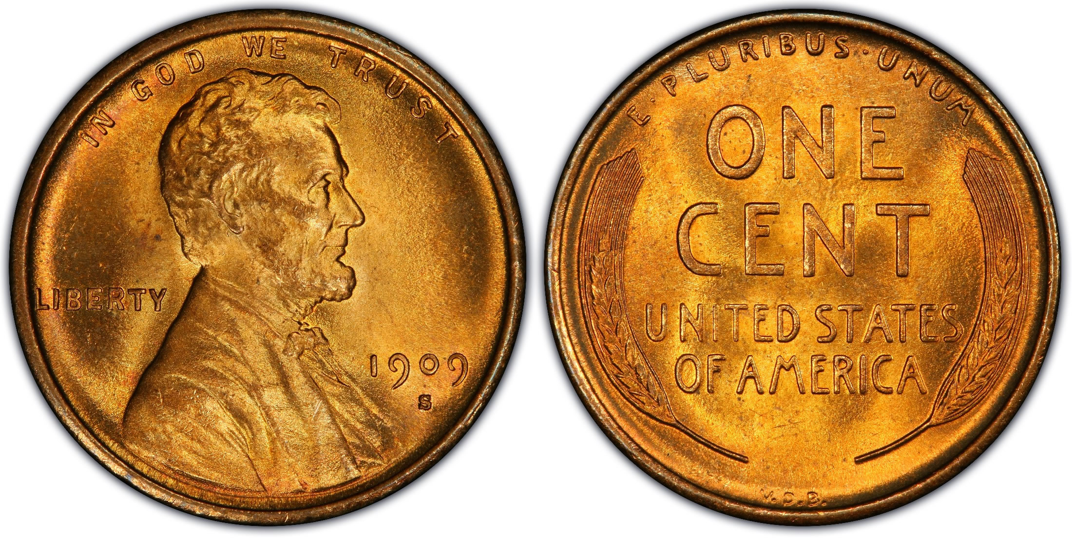 The 1909-S VDB Lincoln Penny (Image Credits: Wikimedia)
