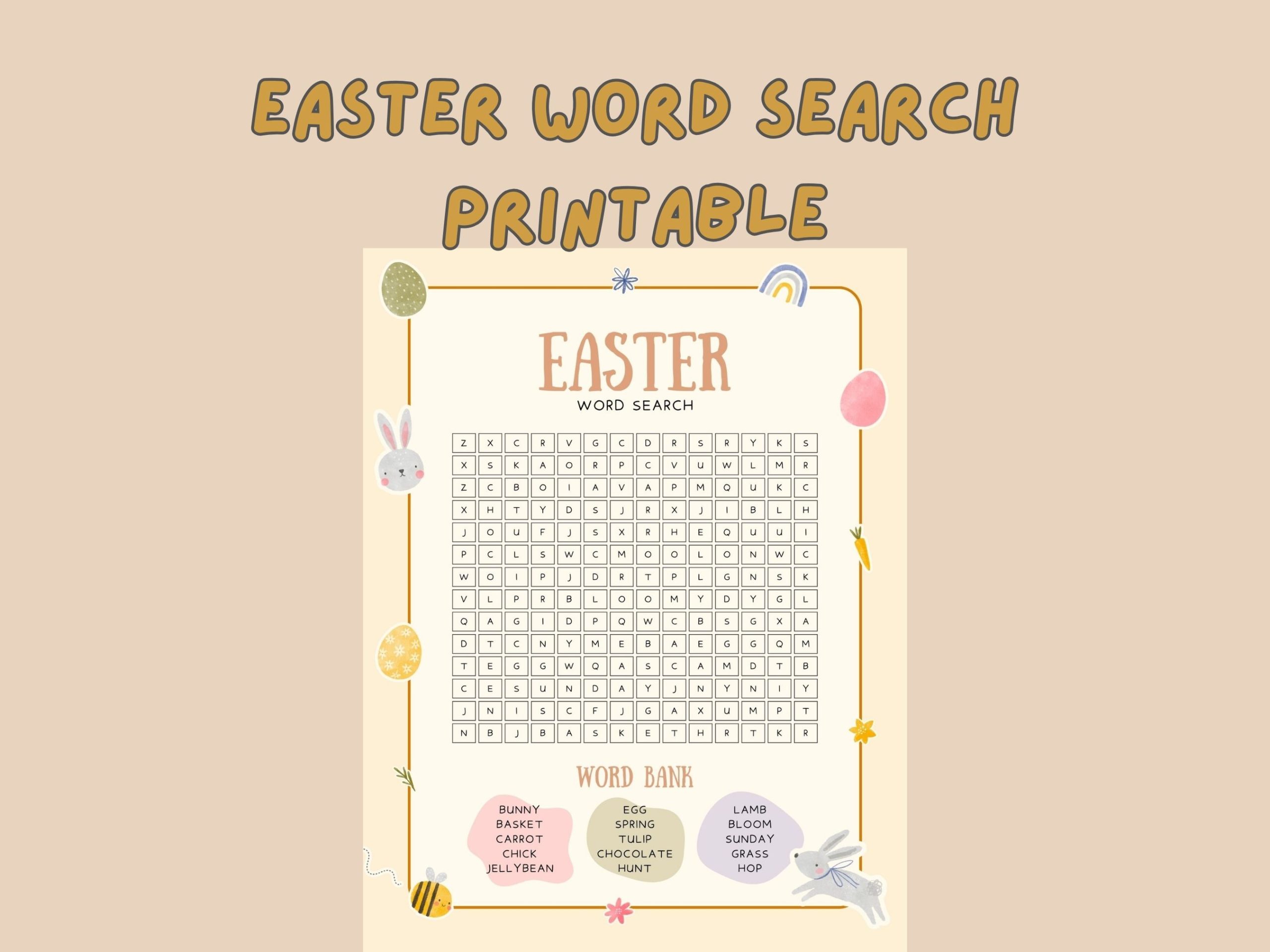 easter word search