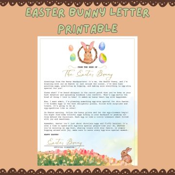 easter bunny letter