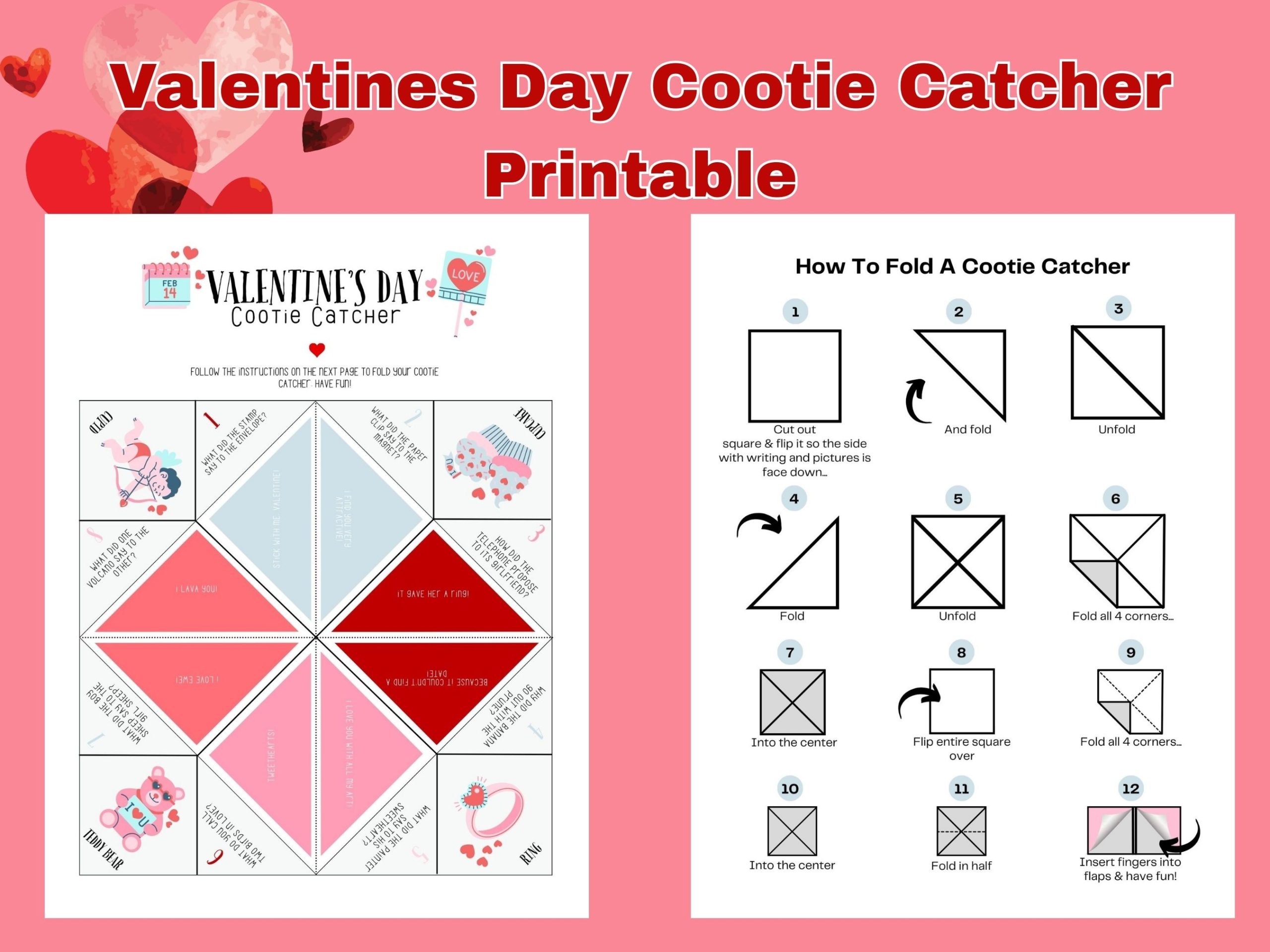 valentines day cootie catcher