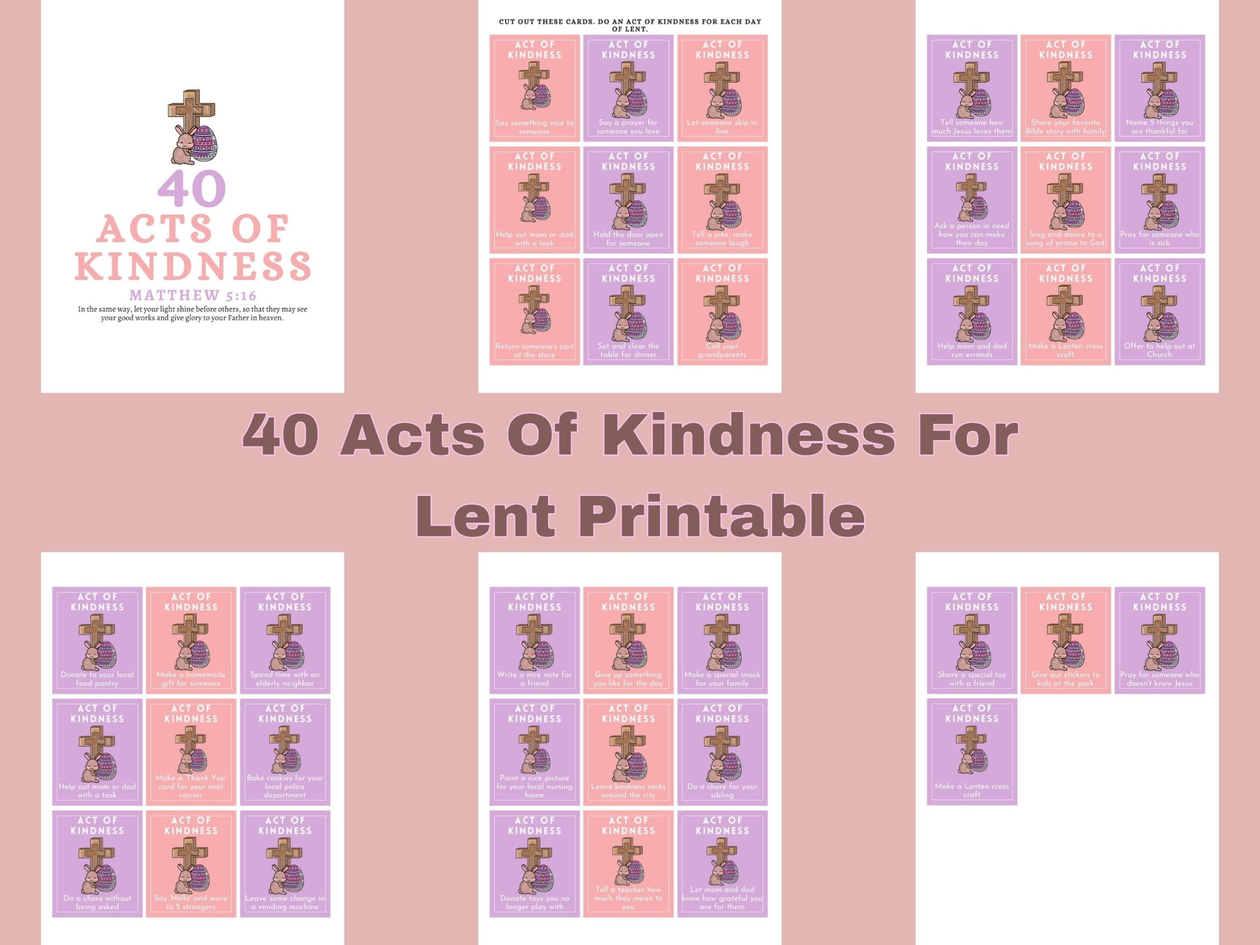 4o acts of kindness for lent