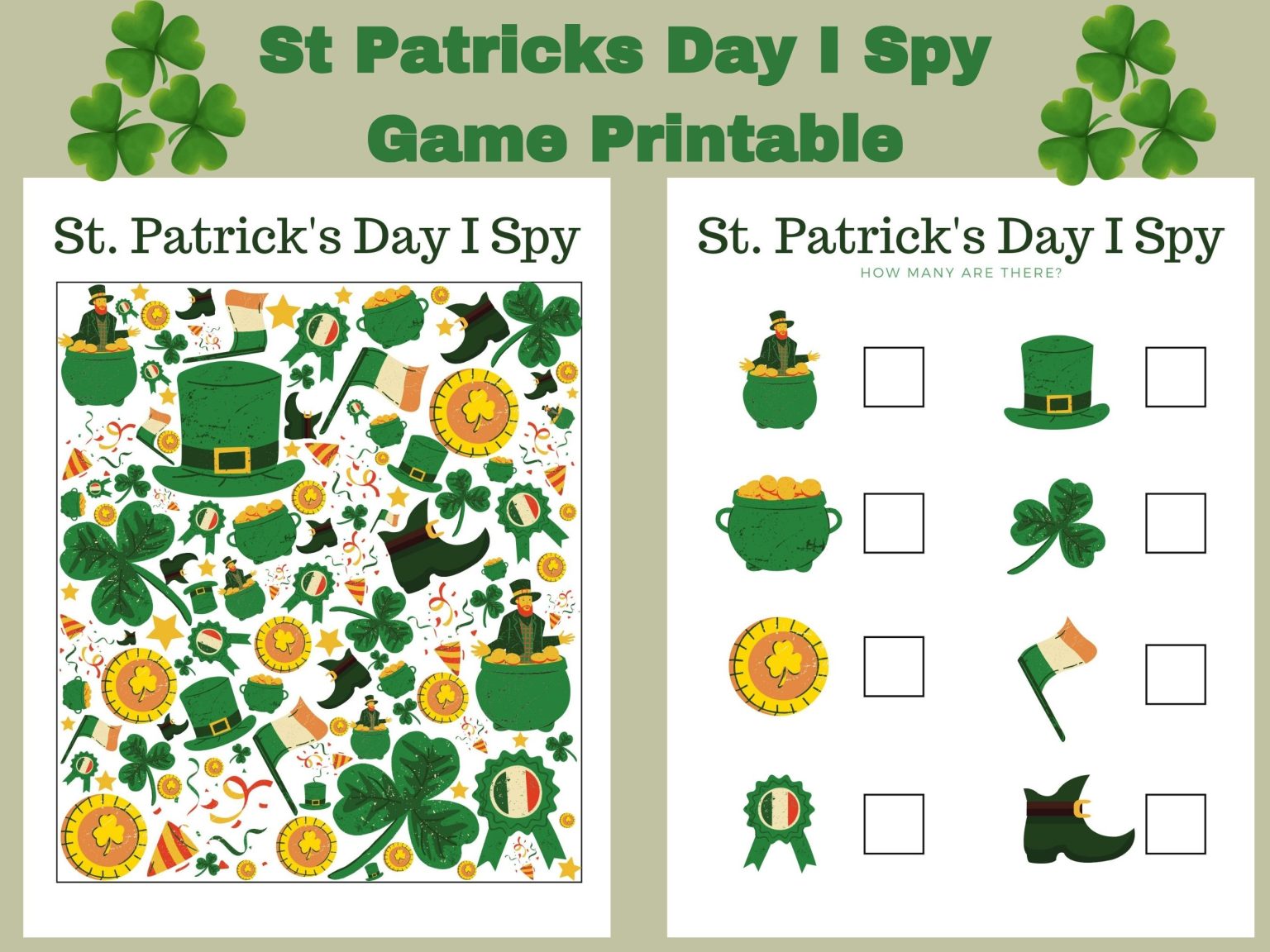 Free St Patricks Day I Spy Game Printable - Our WabiSabi Life