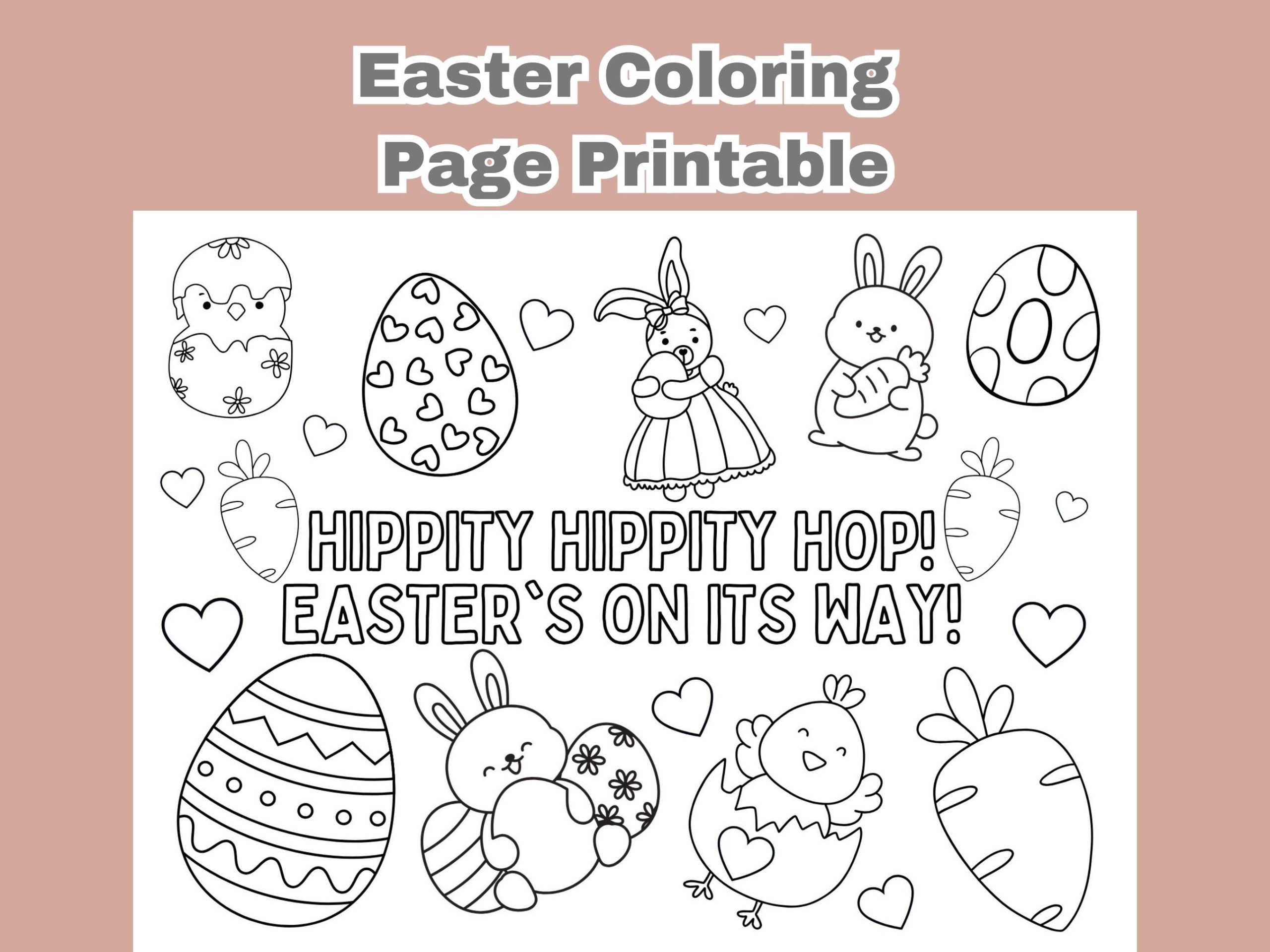 easter coloring page