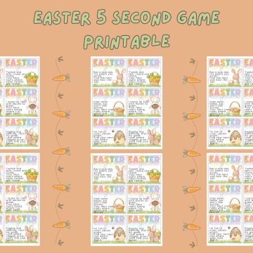 easter 5 second game