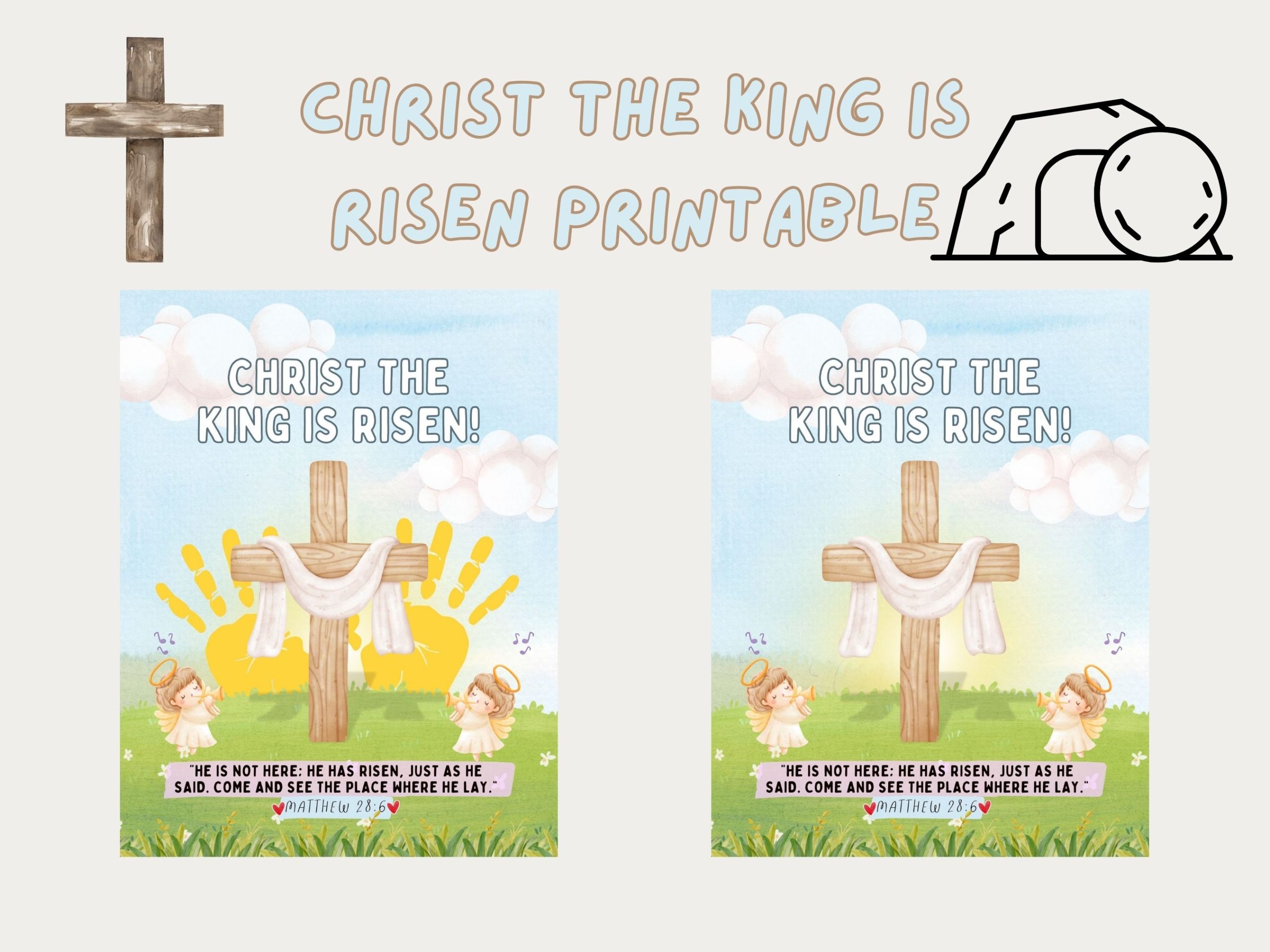 Christ the king is risen