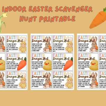 indoor easter scavenger hunt