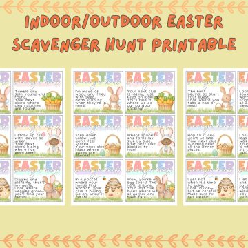 indoor/outdoor easter scavenger hunt