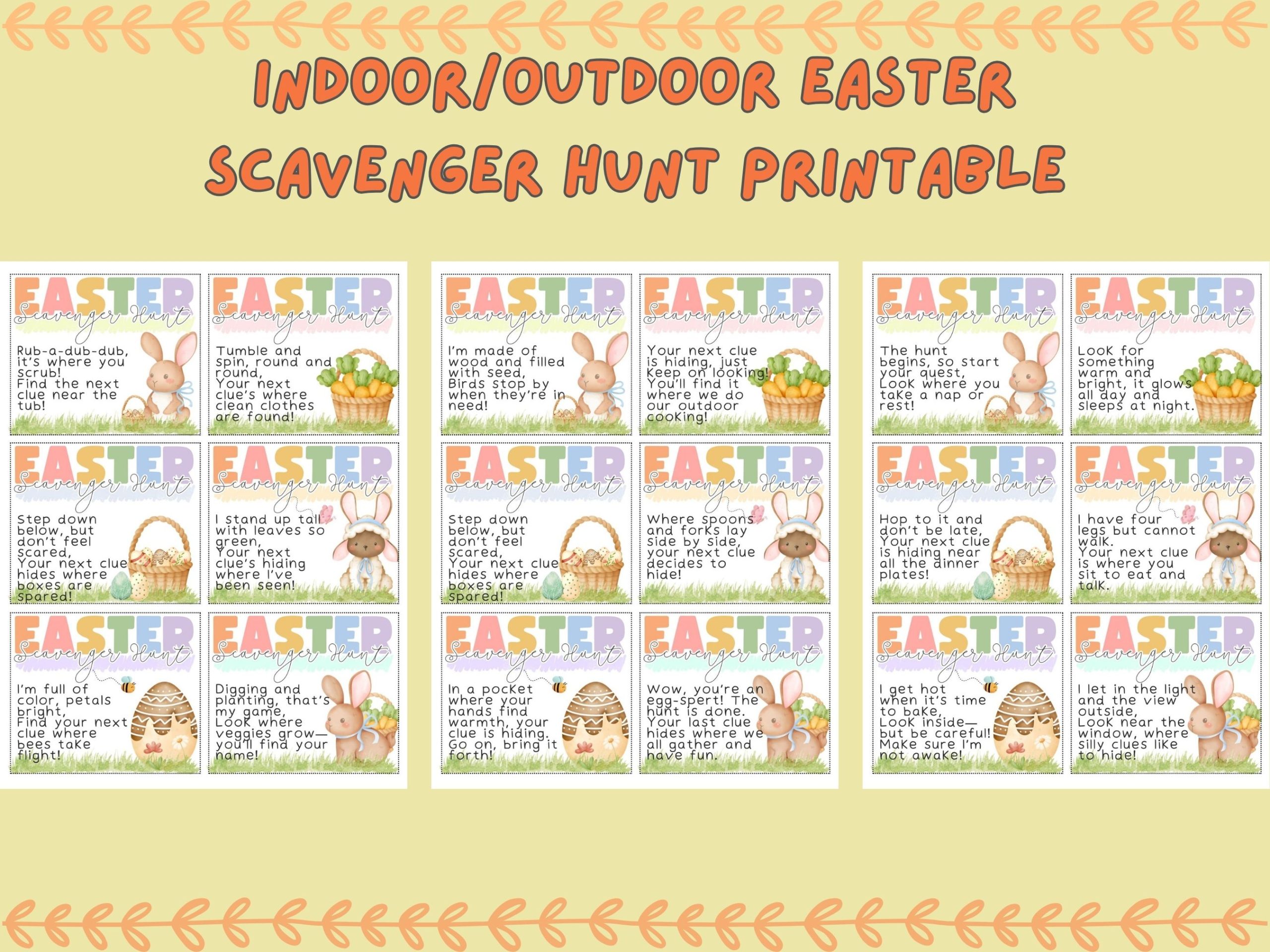 indoor/outdoor easter scavenger hunt